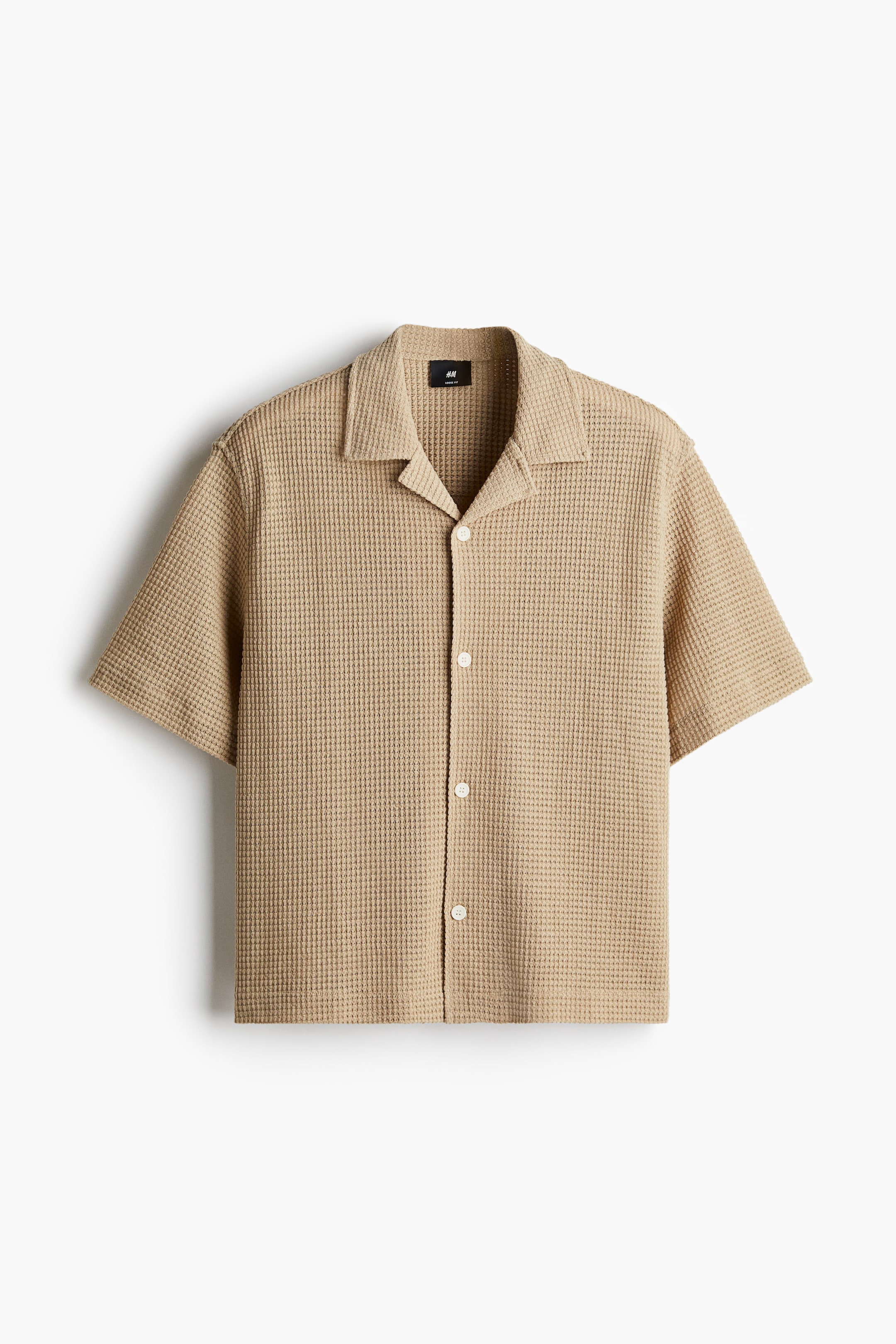 Loose-Fit Waffled Resort Shirt