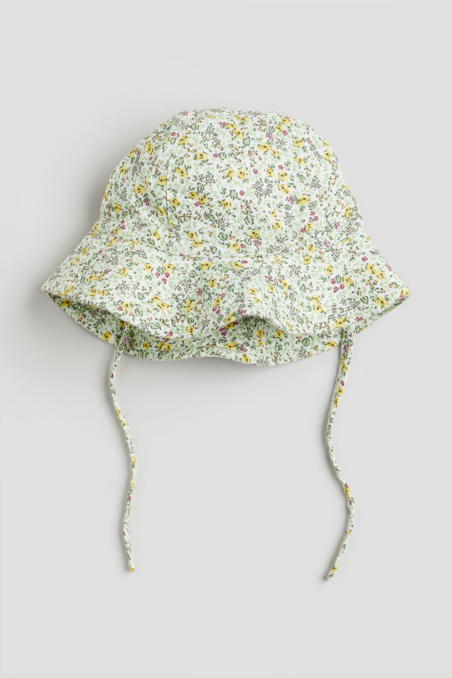 Floral-patterned sun hat - Light green/Floral - 1