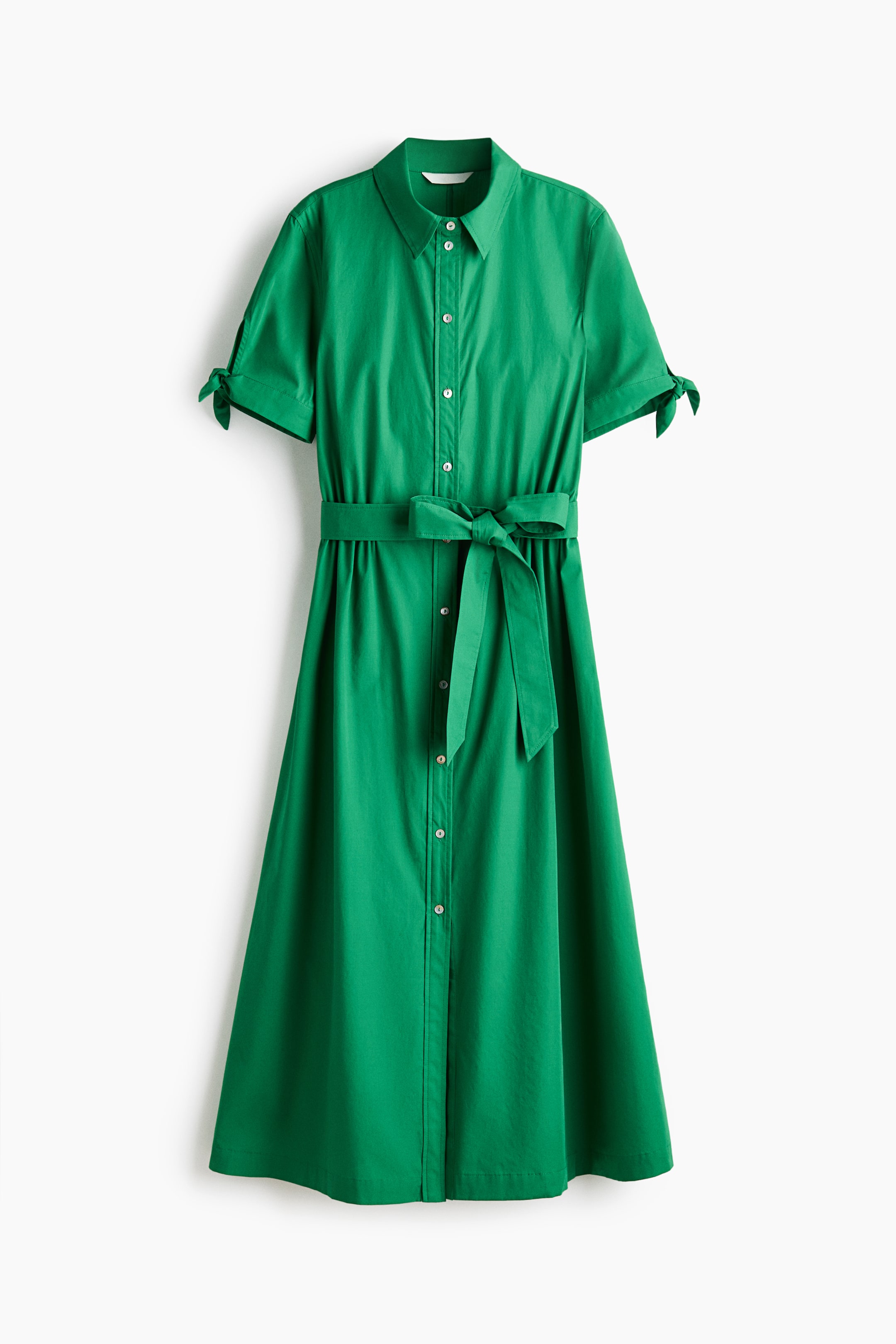 Short-Sleeved Shirt Dress