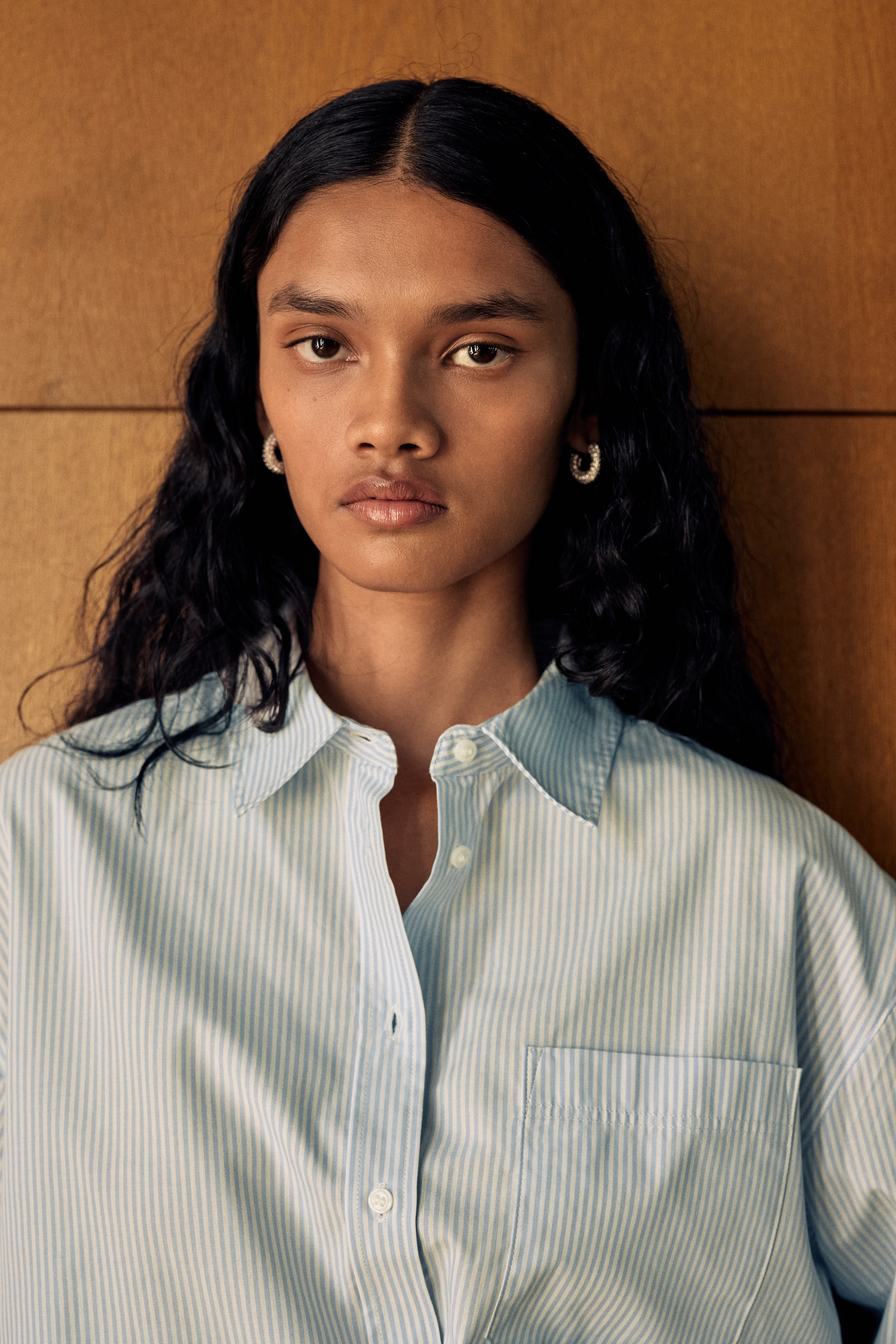 Oversized cotton shirt