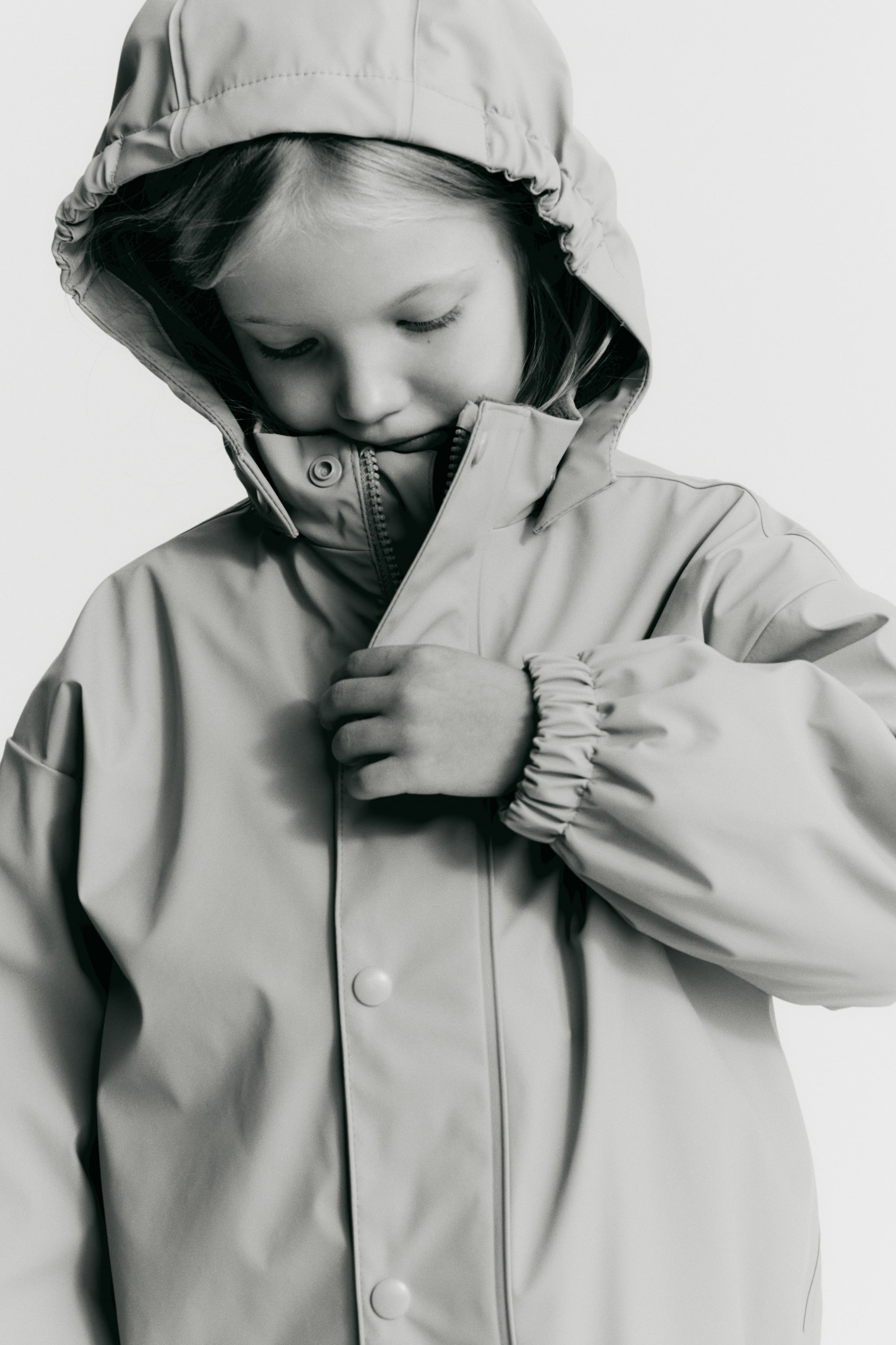 Fleece-Lined Rain Jacket