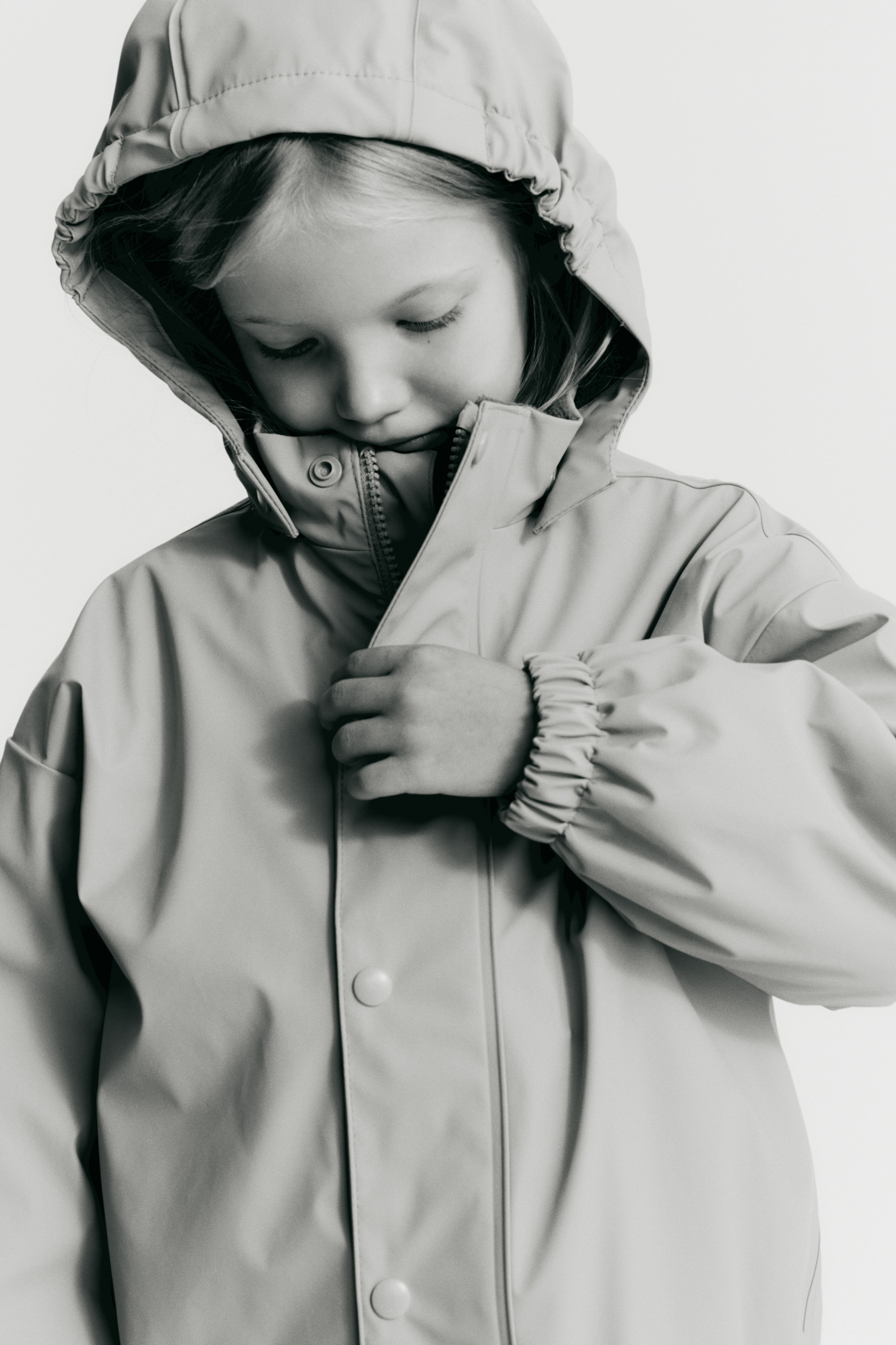 Fleece-Lined Rain Jacket