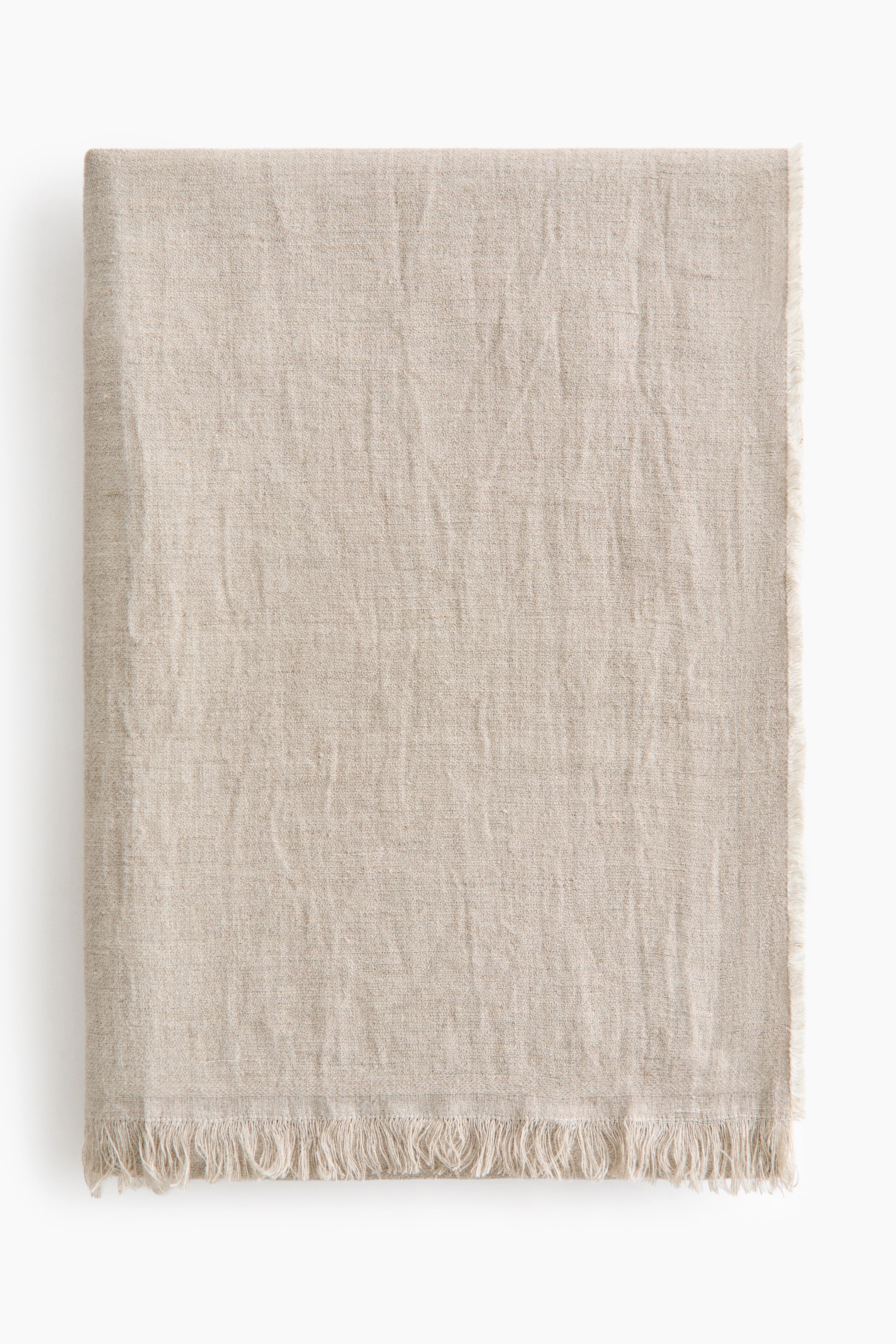 Two-Tone Linen Throw
