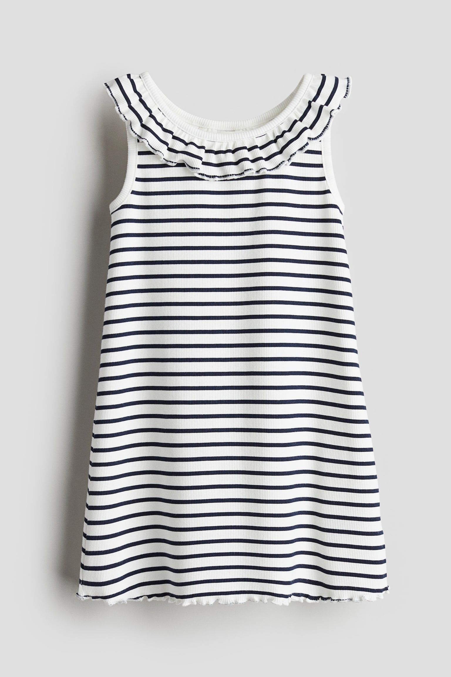 Collared jersey dress - White/Striped/White/Lemons/Blue/Floral - 1