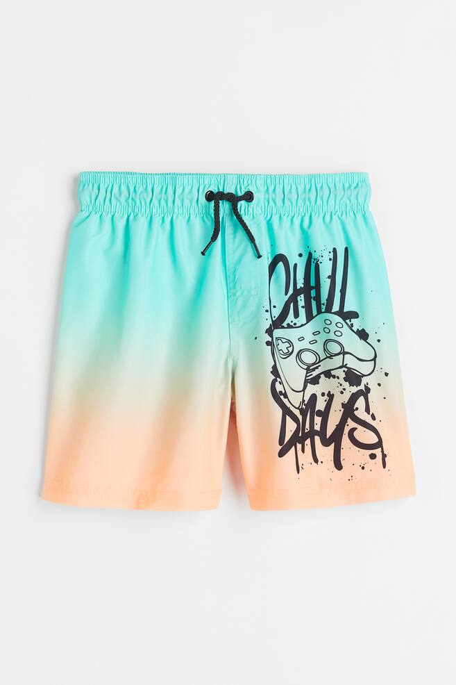 Patterned swim shorts - Turquoise/Ombre/Blue/White/Blue/Tie-dye/Dark blue/Swirls/dc/dc/dc/dc/dc/dc/dc - 1