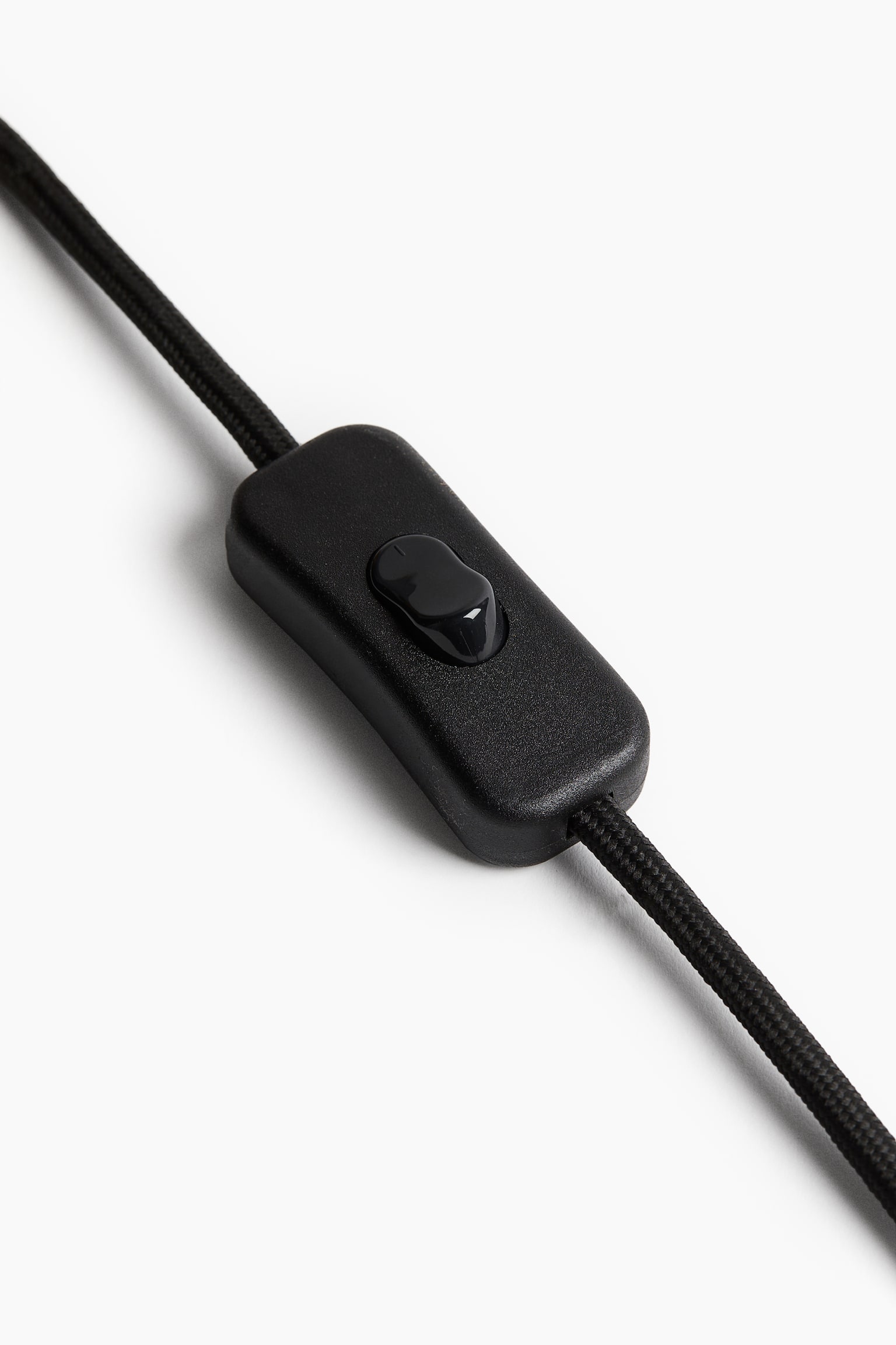 Επιτραπέζιο φωτιστικό με μπουκλέ ύφασμα - Καφέ/Λευκό - 4