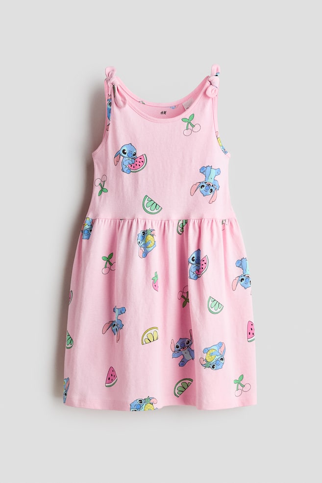 Printed Cotton Dress - Light pink/Lilo & Stitch/Light pink/Hello Kitty - 1
