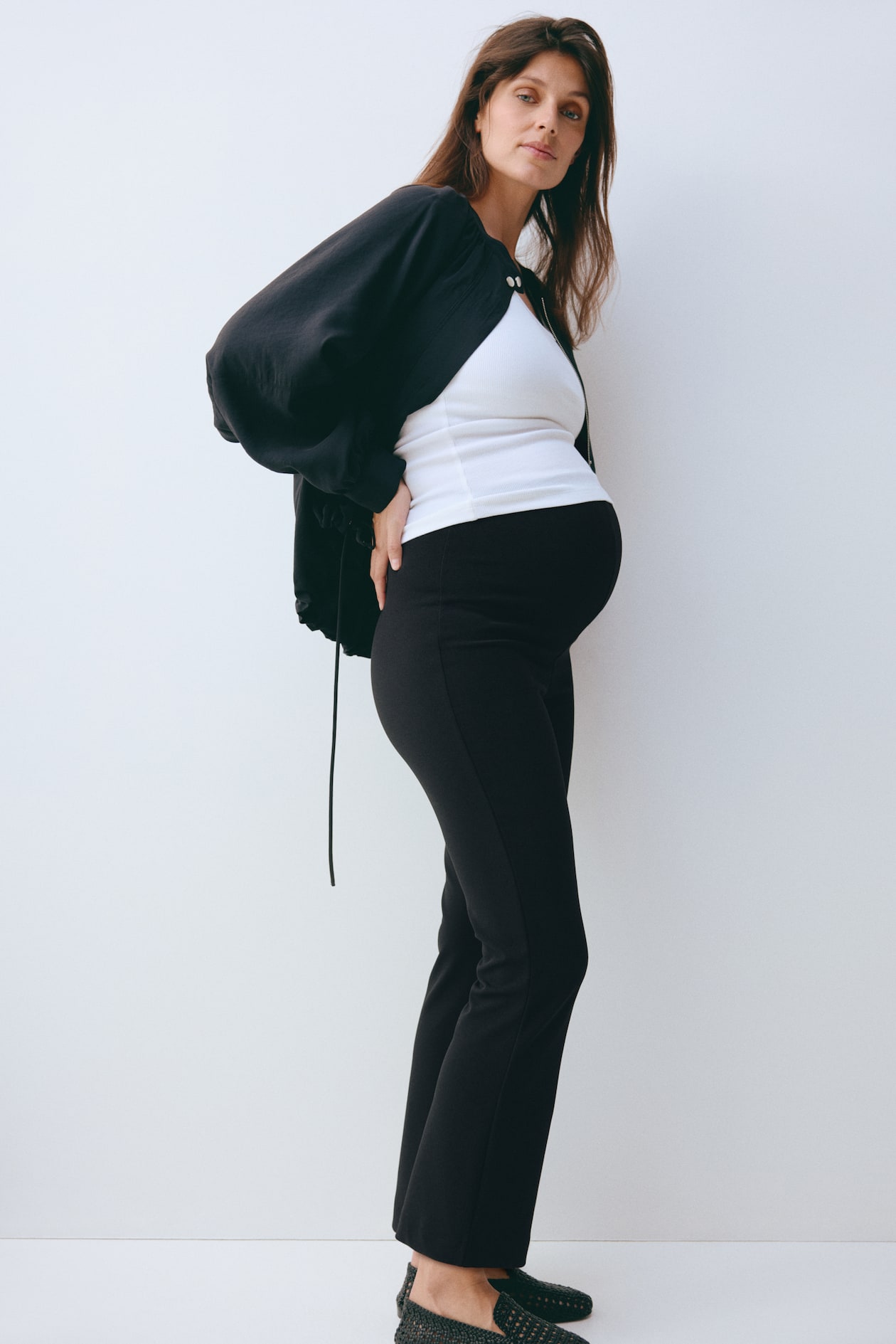 MAMA Flared Interlock Pants - image 5