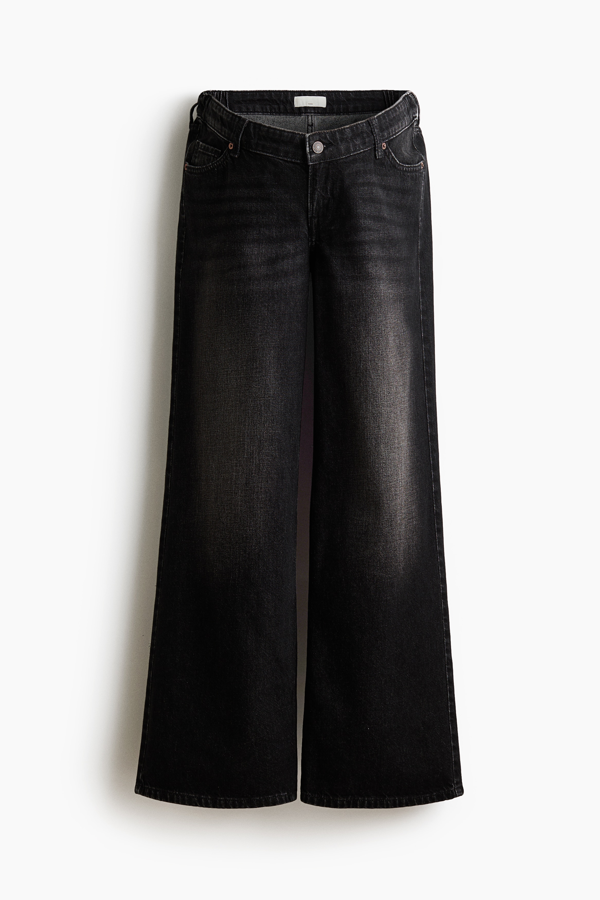 MAMA Wide Low Jeans - Denimzwart/Denimblauw/Licht denimblauw/Denimgrijs/Denimblauw/Beige/luipaarddessin/Kakigroen/Donker denimblauw