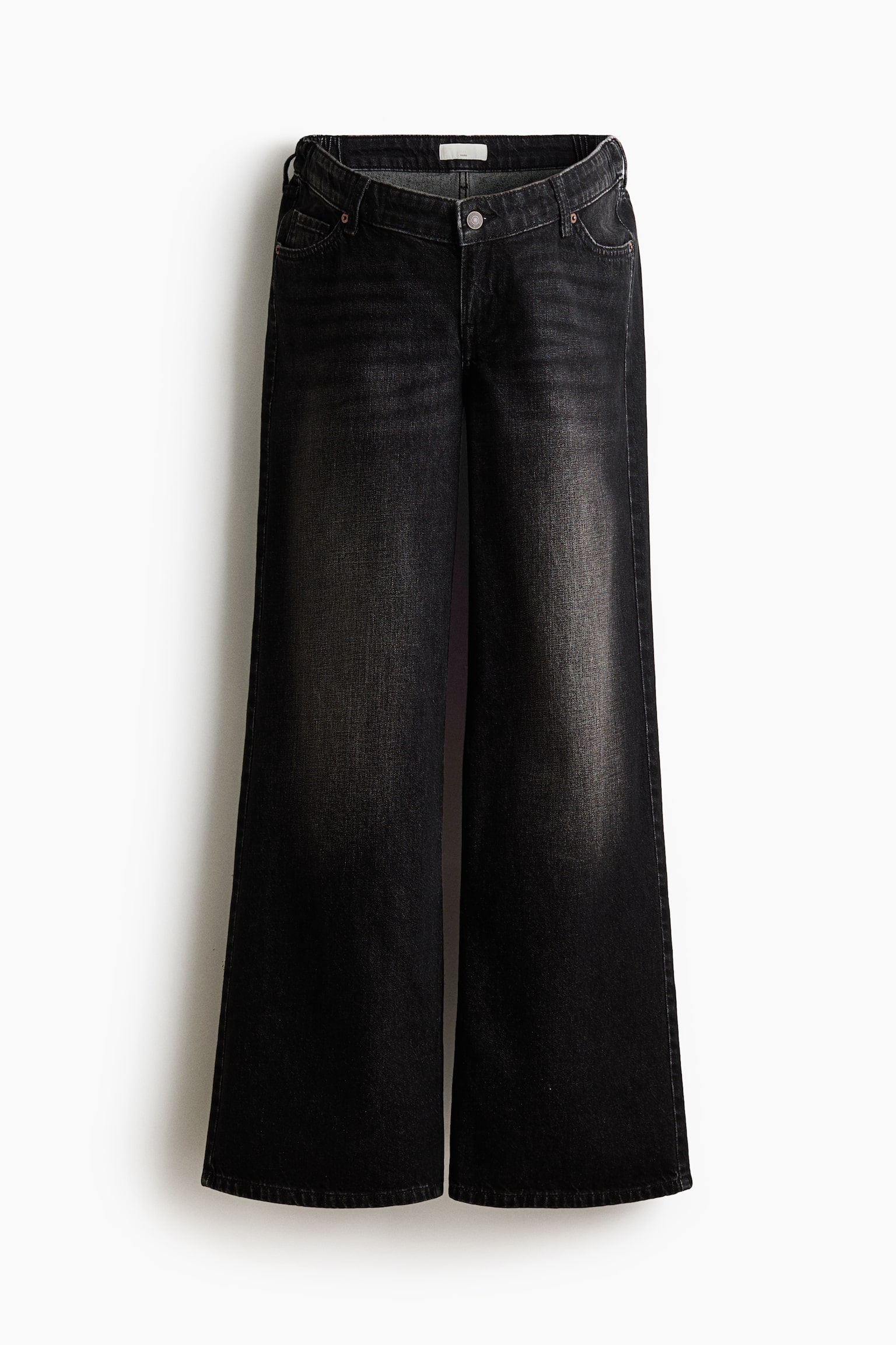 MAMA Wide Low Jeans - Denim black/Light denim blue/Beige/leopard print/Dark brown/Denim blue/Denim gray - 1