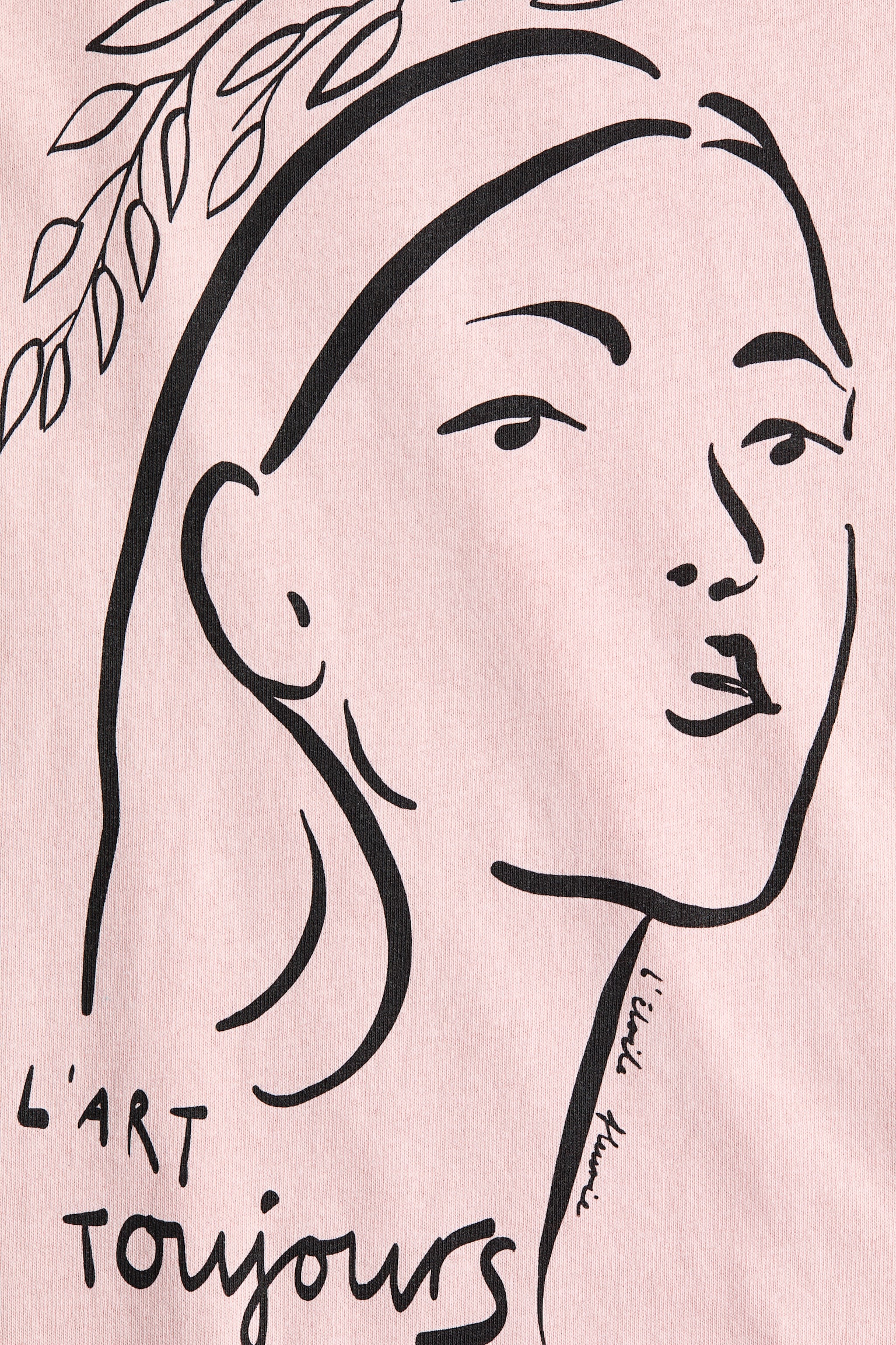 棉質T恤 - 淺粉紅色/L'art Toujours/黑色/Club de Lecture/白色/L'art Toujours/蜜粉紅色/Beach Hotel - 2