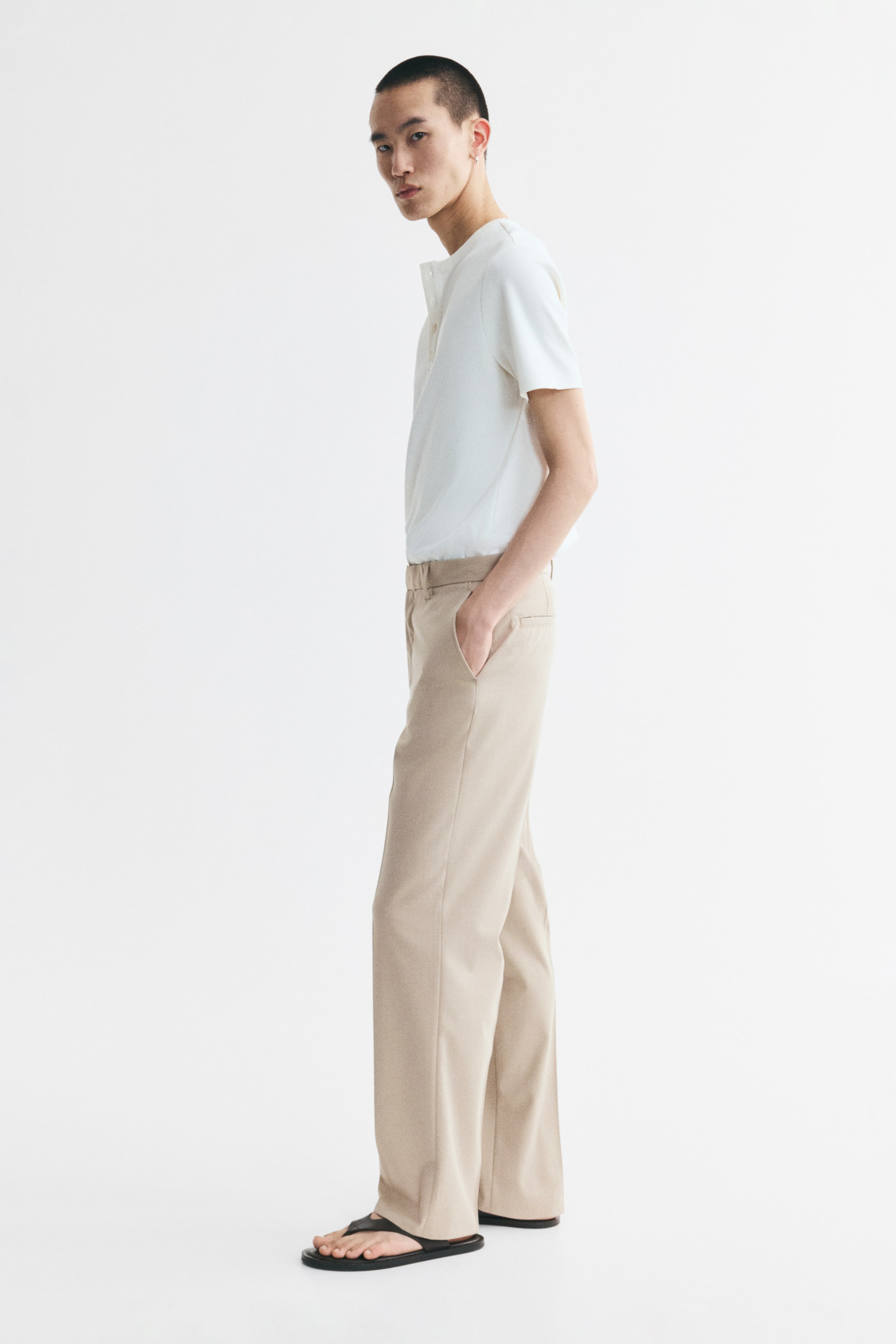 Regular-Fit Tailored Pants