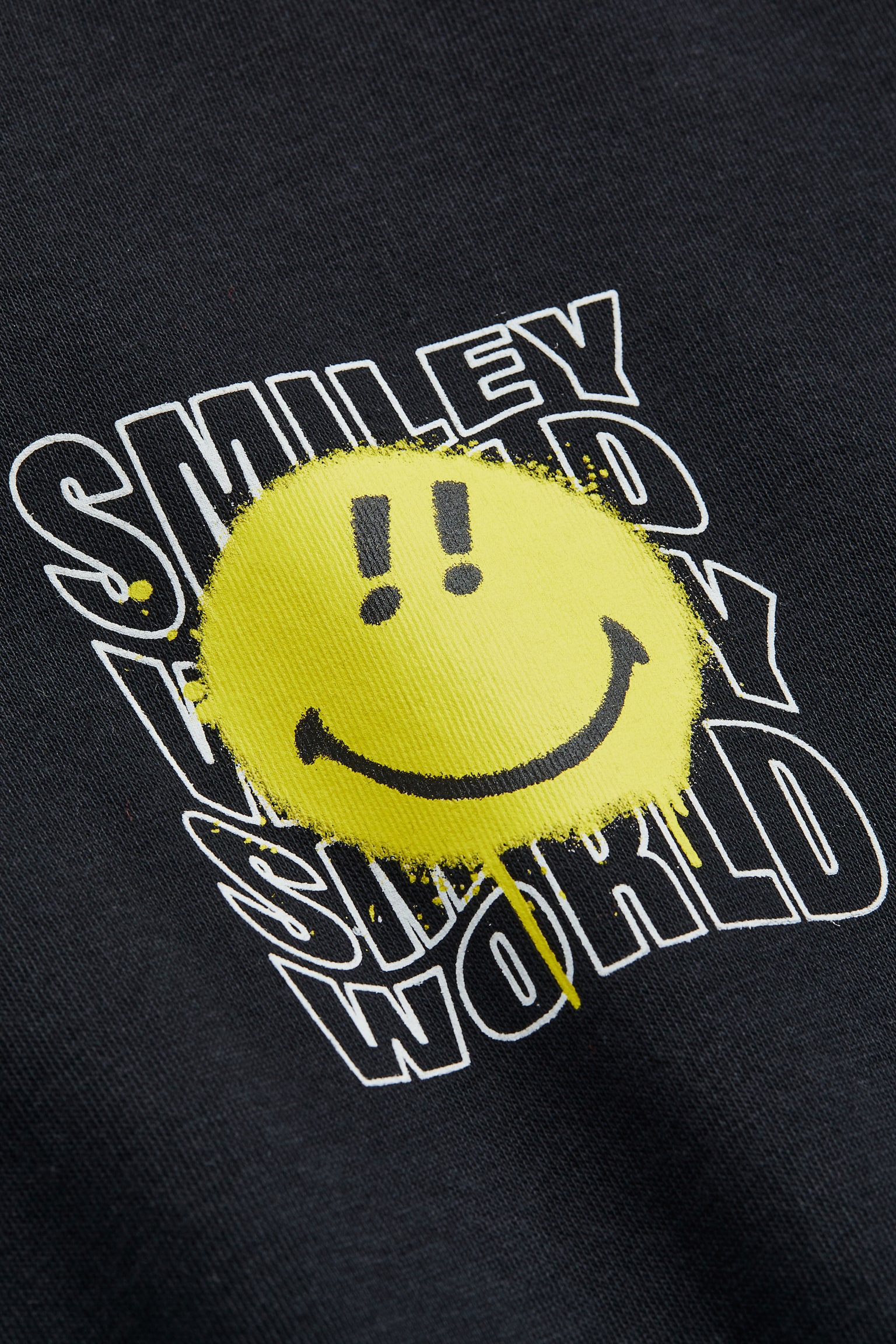 Printed hoodie - Black/SmileyWorld® - 3