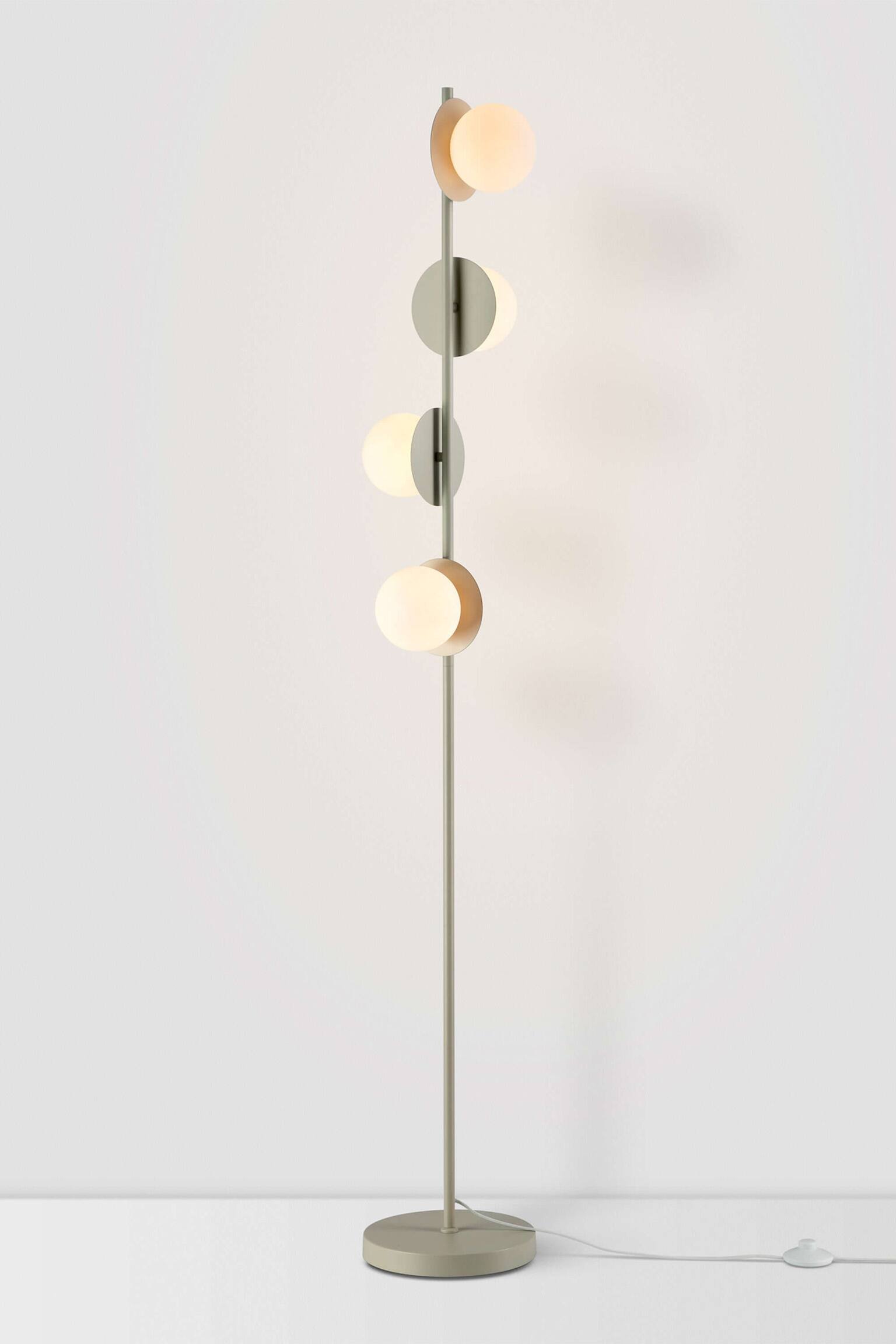 Opal Disk Floor Lamp - Sand - 1