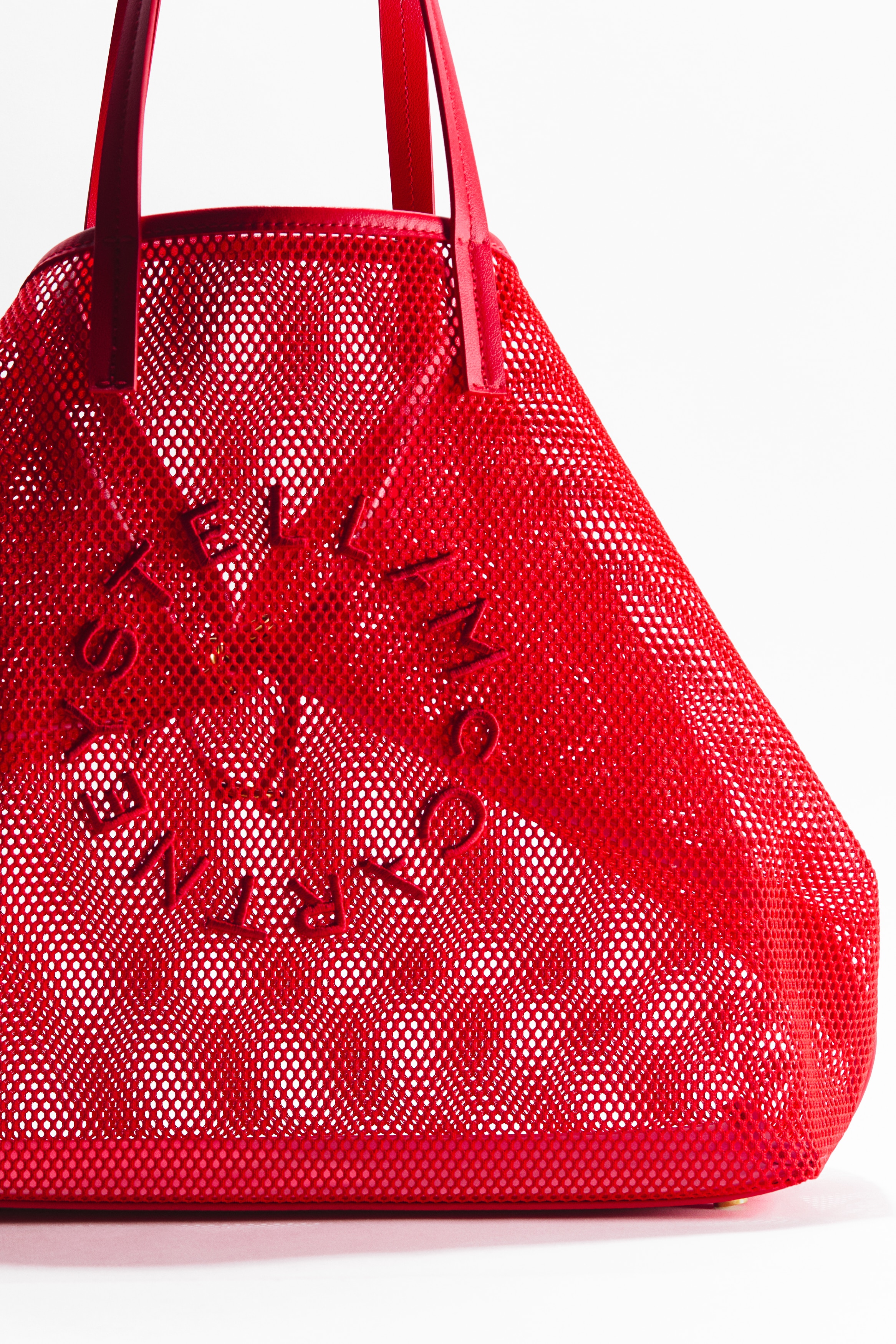 Women's Red Large Mesh Tote Bag | H&M US