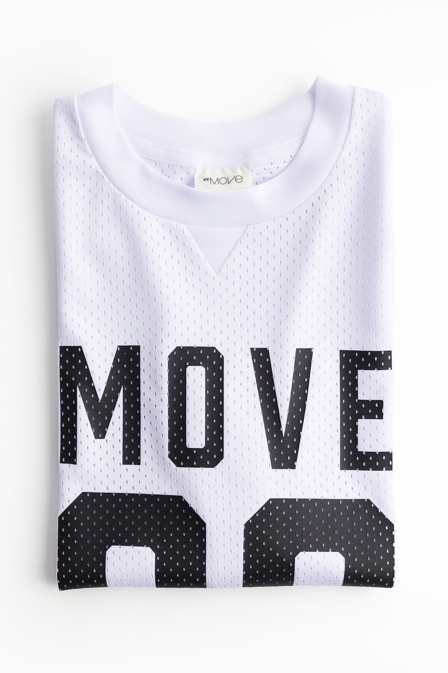 Activewear Tee In DryMove™ Mesh - White/Move 90 - 6