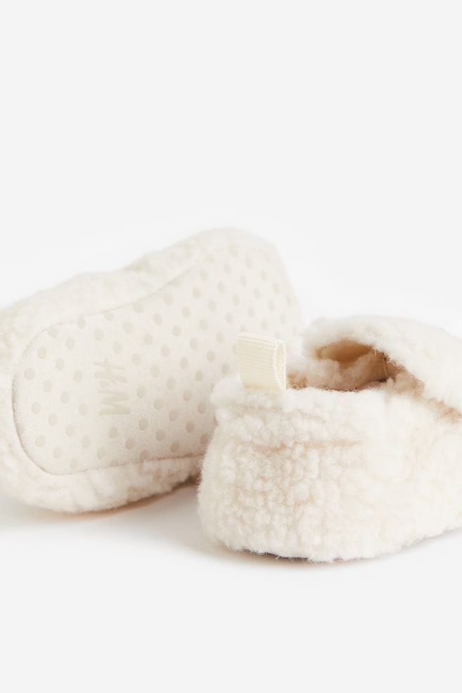 Teddy slippers - Natural white/Light pink - 3