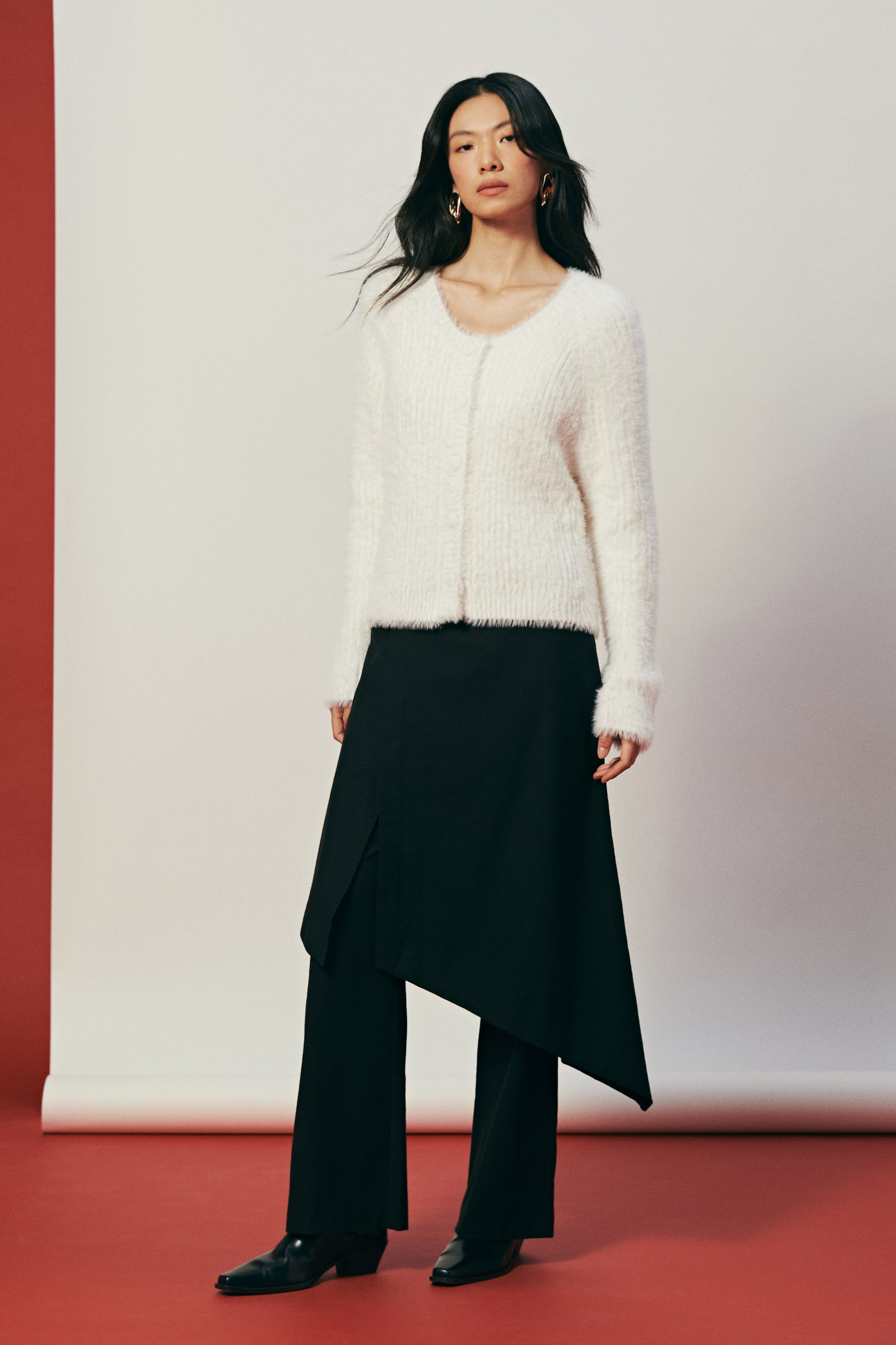 拡大画像を表示: カーディガン - ホワイト - レディース | H&M JP 3