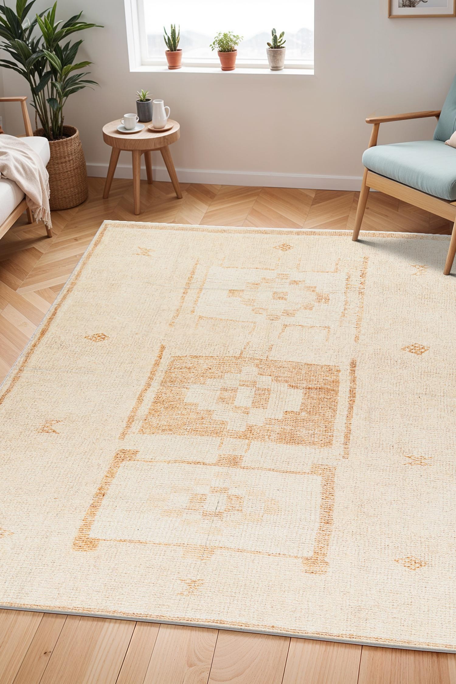 Solana Global Designer Rug - Orange