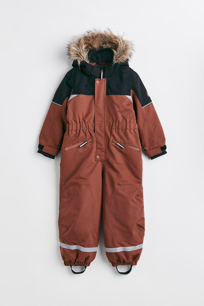 Wind and waterproof all-in-one suit - Braun/Marineblau/Bären - 1