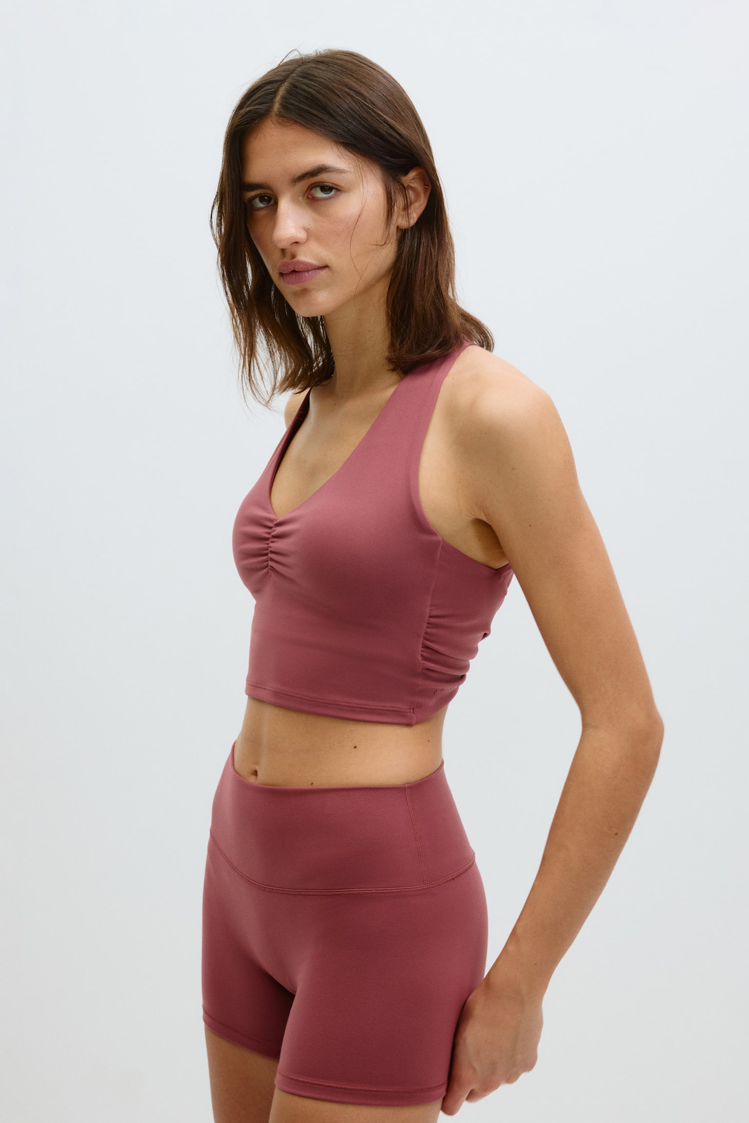 Microshorts de deporte con SoftMove™-Granate claro - 4