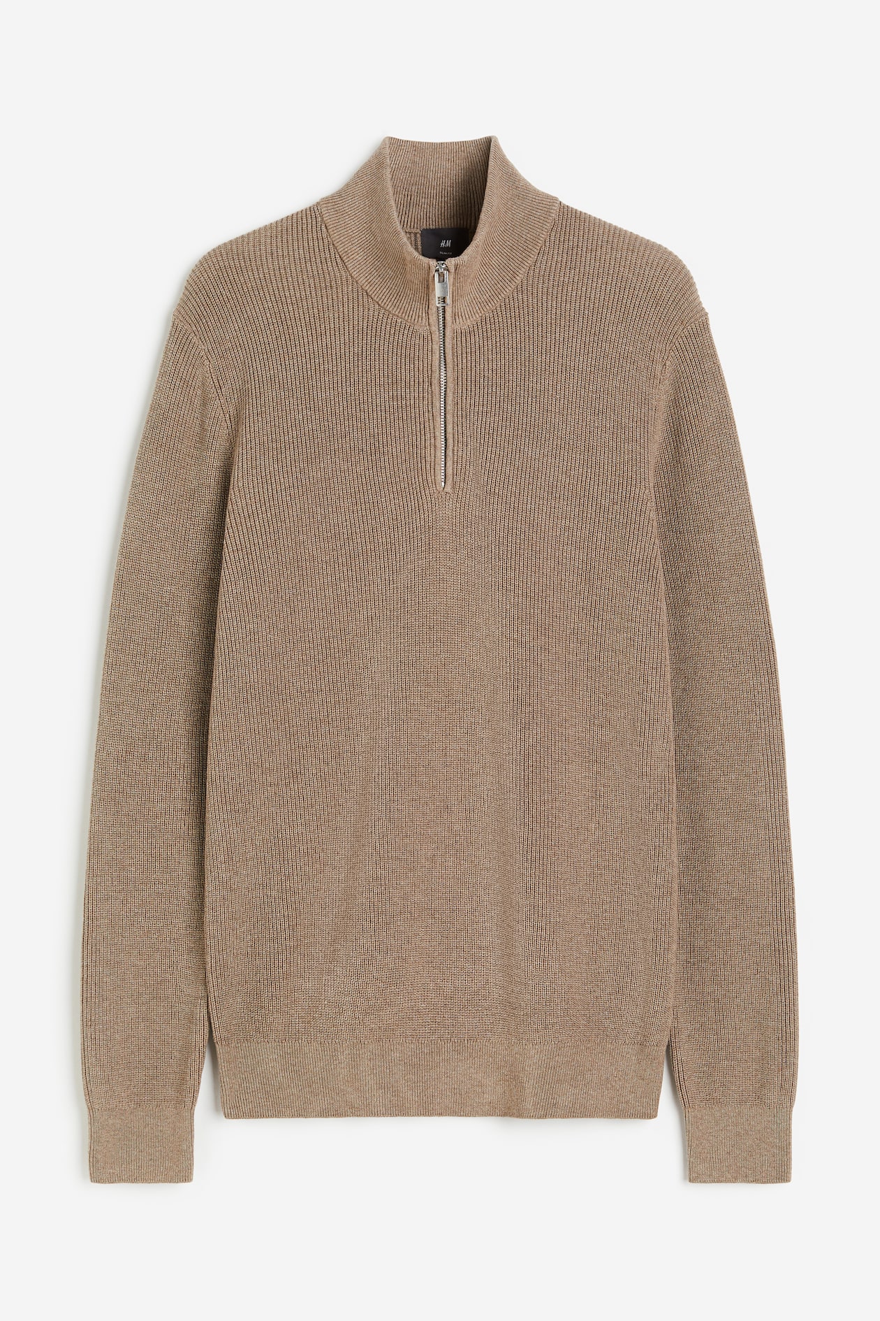 Pullover Slim Fit - Turtleneck - Langarm - Dunkelbeige - Men | H&M DE 