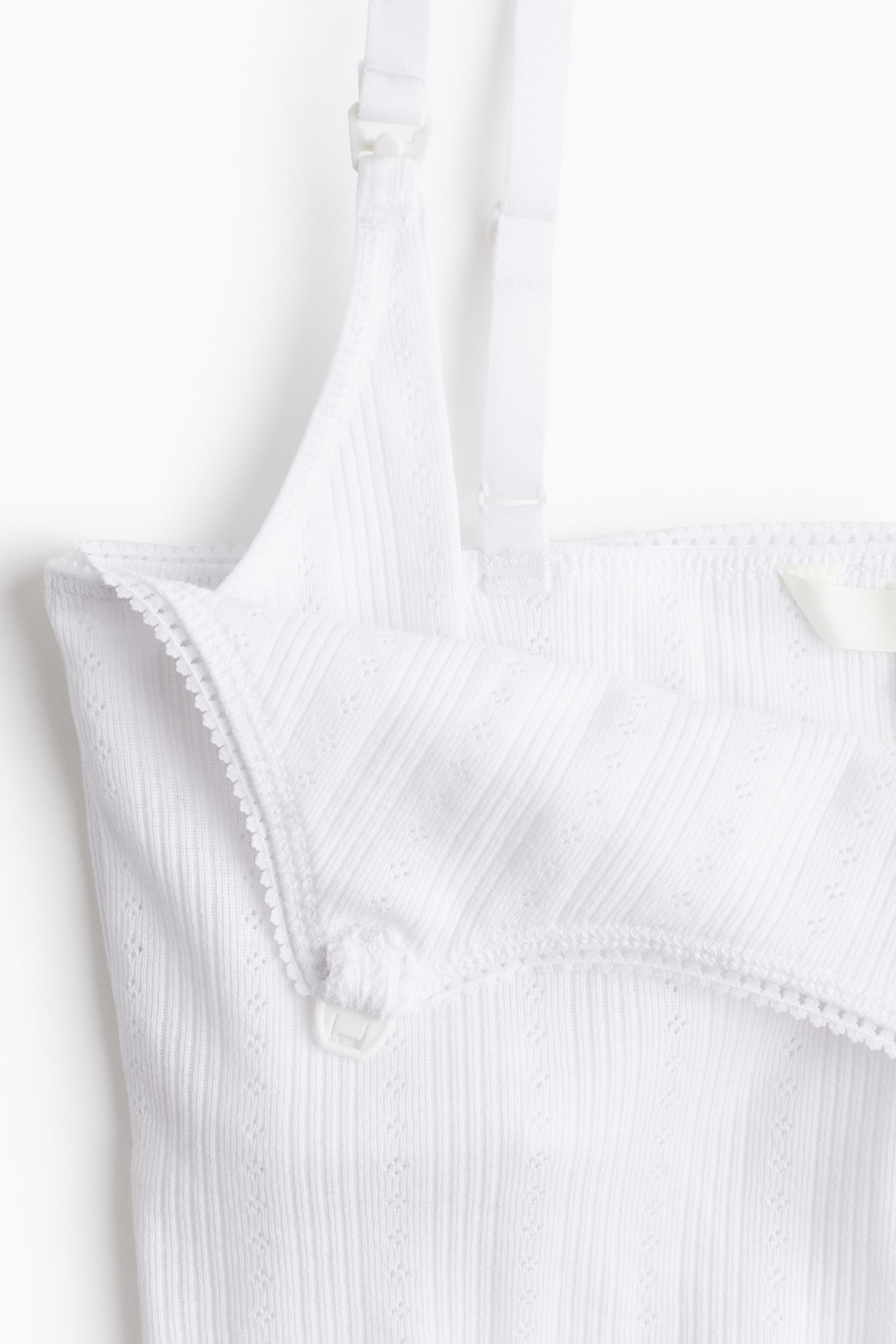 MAMA 2-pack Nursing Camis - White/Light grey marle - 6