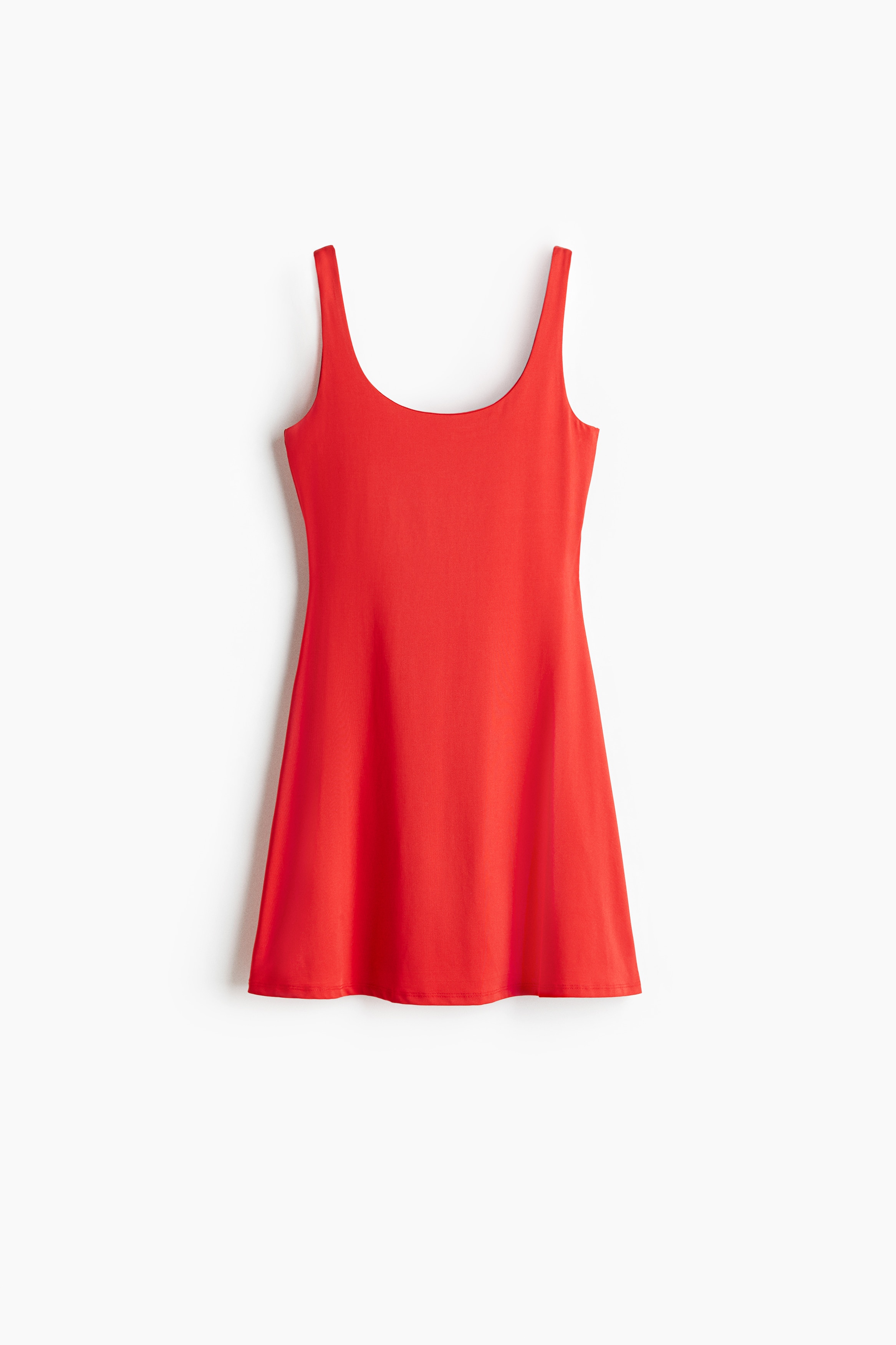 Sleeveless Microfiber Dress - Bright red/Black/White/Navy blue