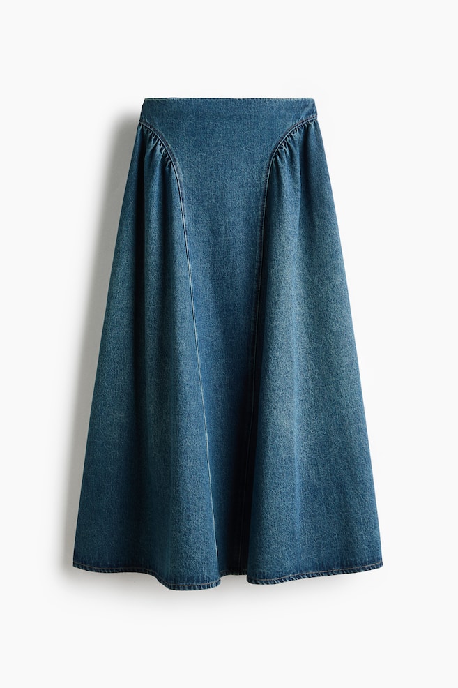 A-line denim skirt - Denim blue - 1
