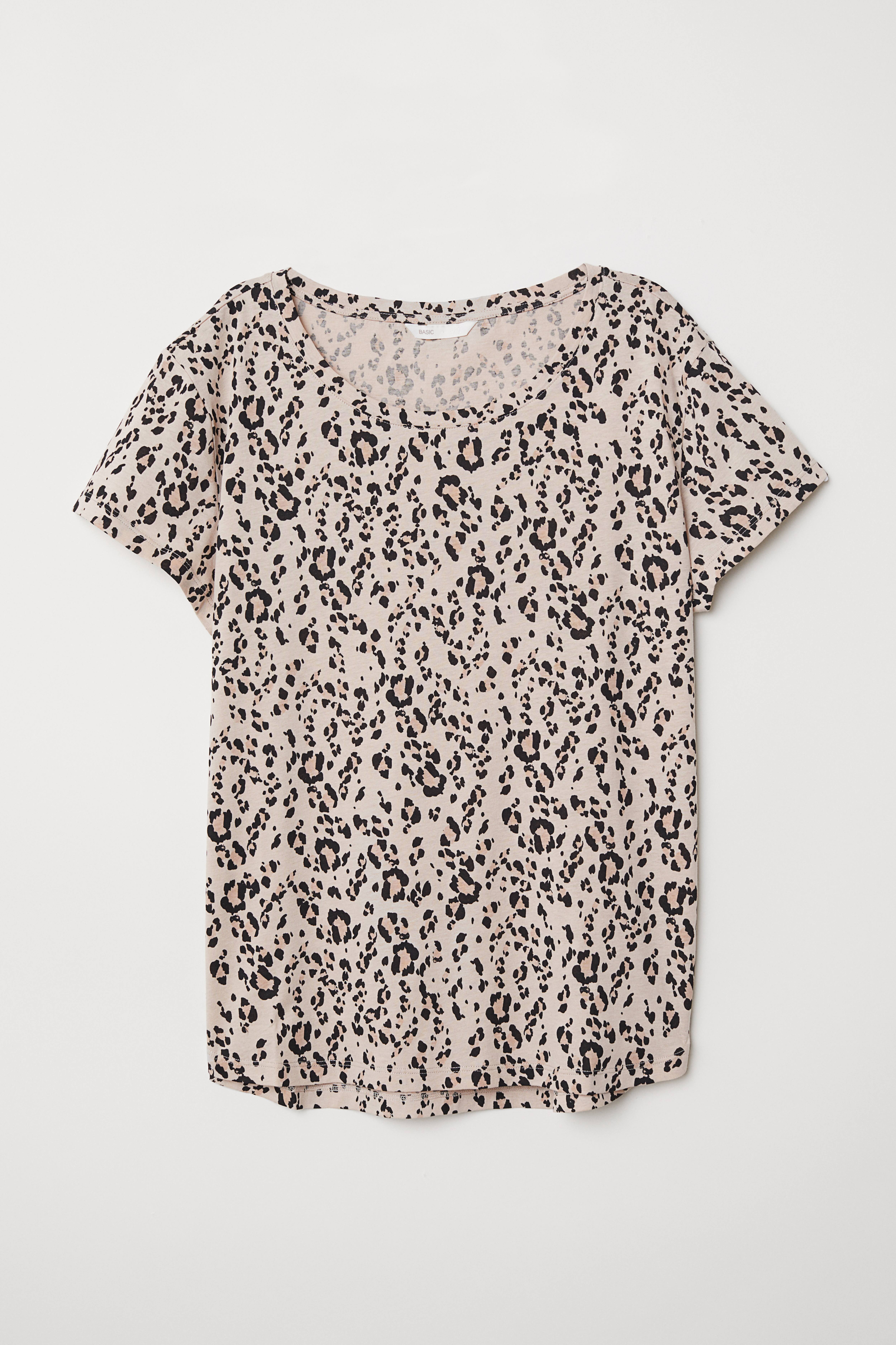 T shirt leopard fashion h&m