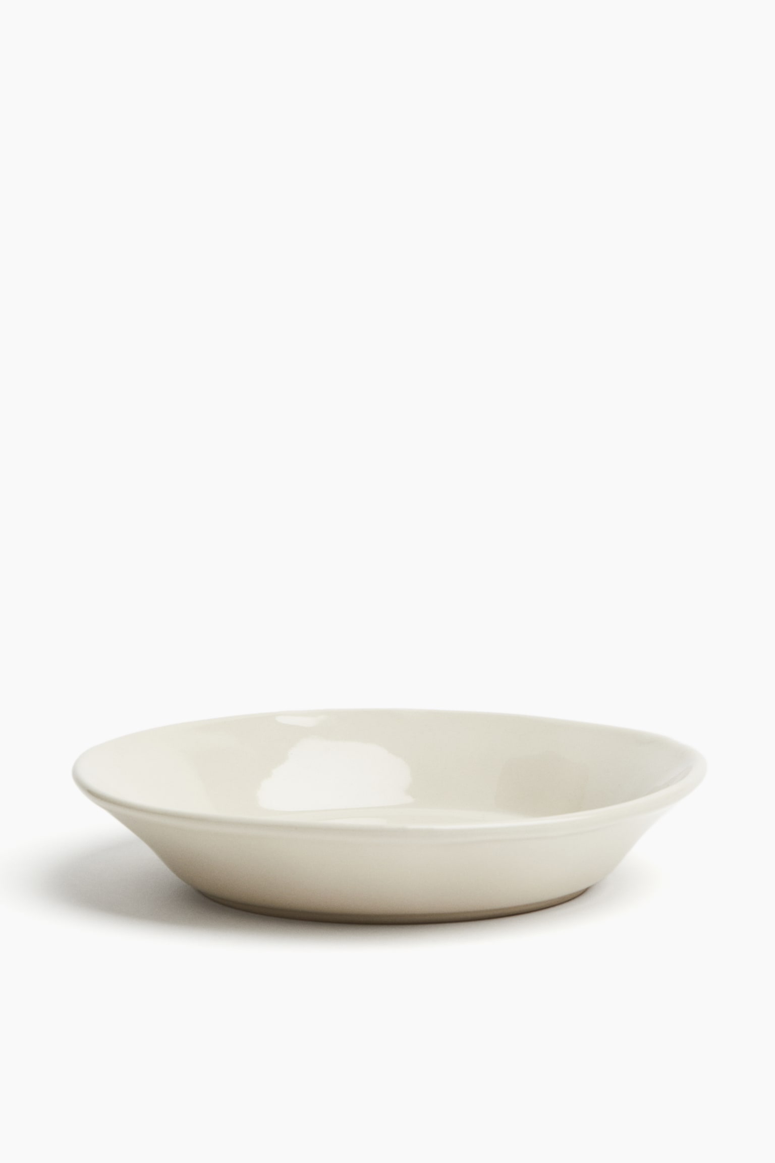 Deep stoneware plate - White - 1