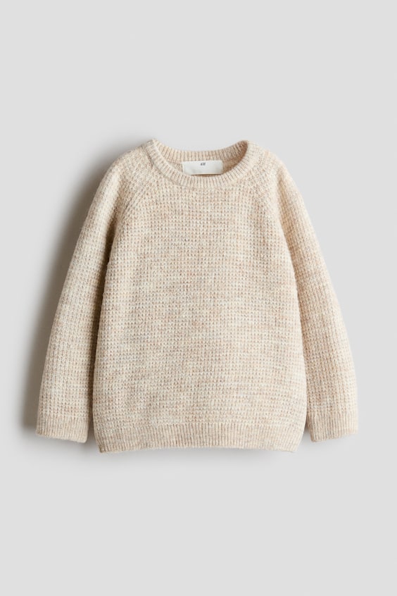 Детские свитеры H&M Loose-Fit Waffle-Knit Sweater