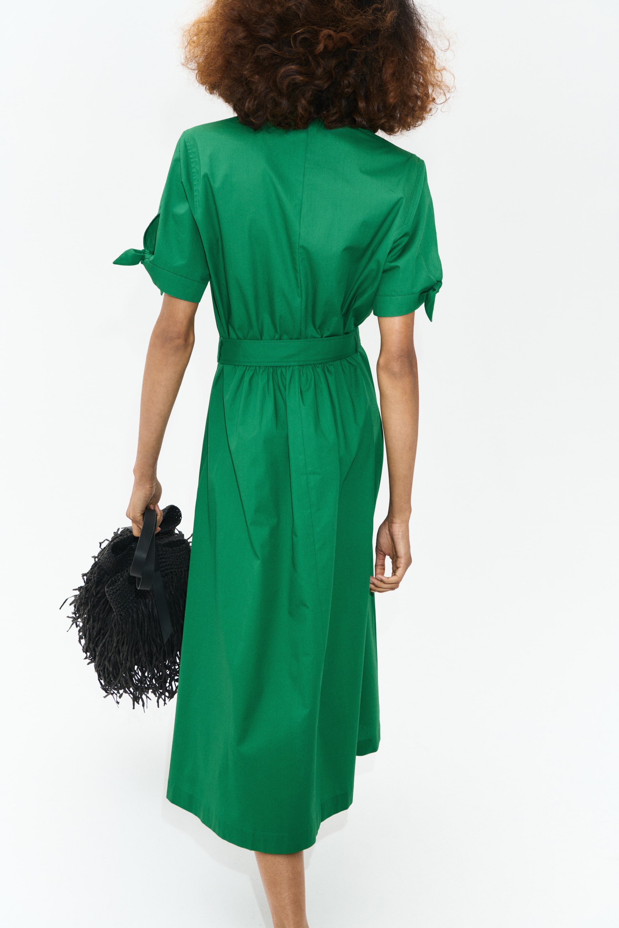 Short-Sleeved Shirt Dress