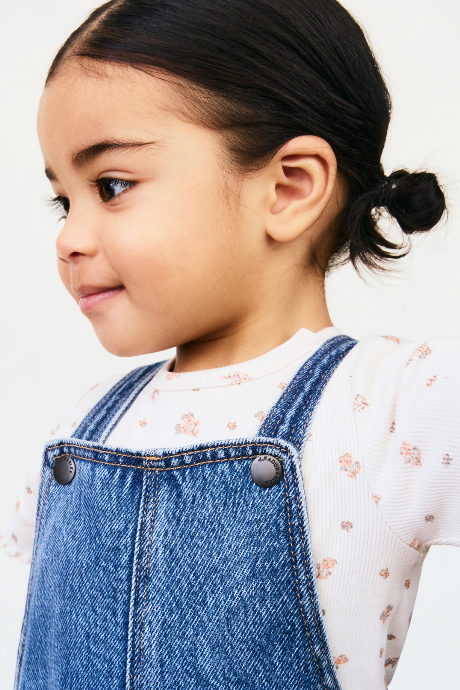 Детский комбинезон H&M Denim, цвет: Джинсовый синий — фото 3