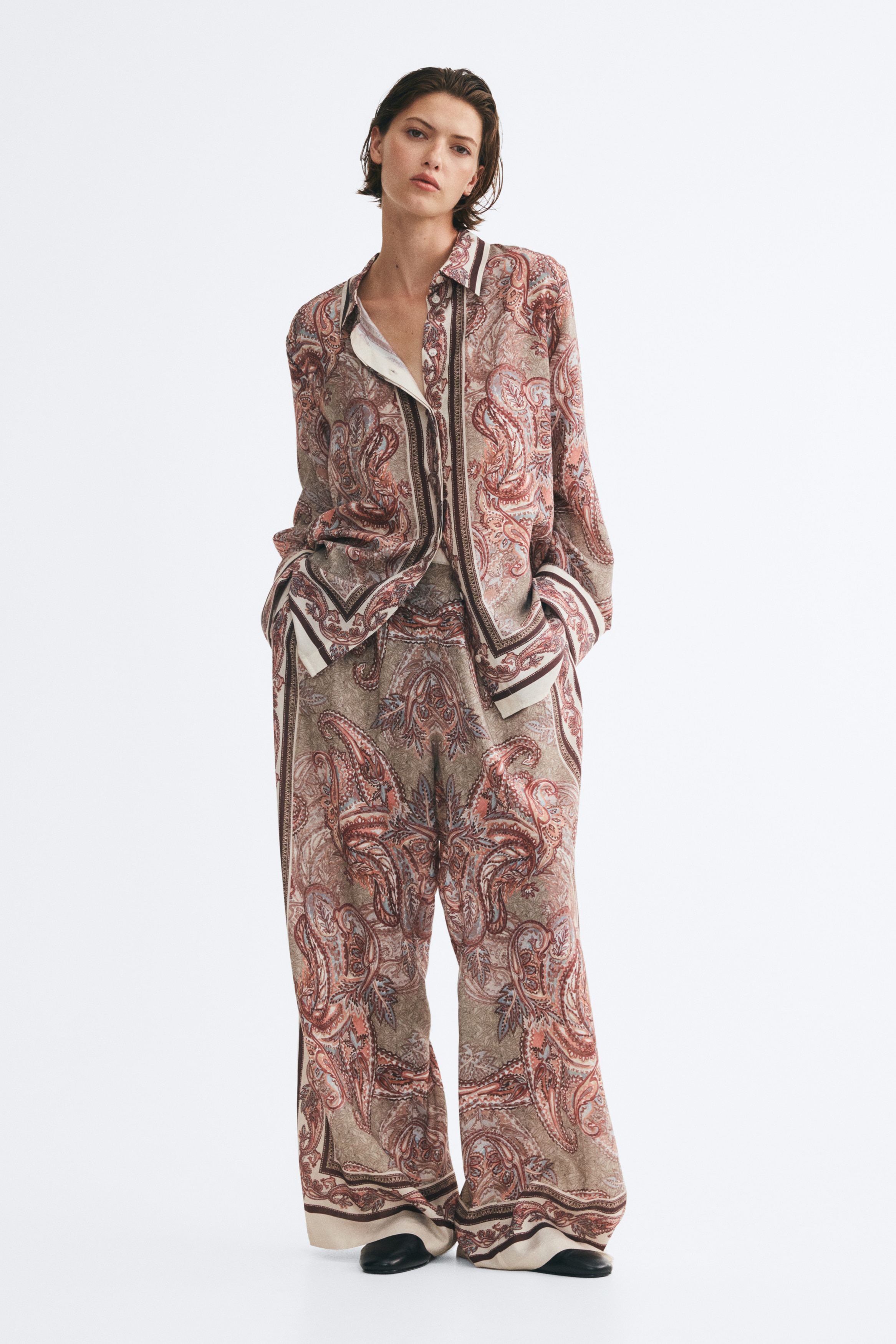Oversized Viscose-Blend Shirt thumbnail 3