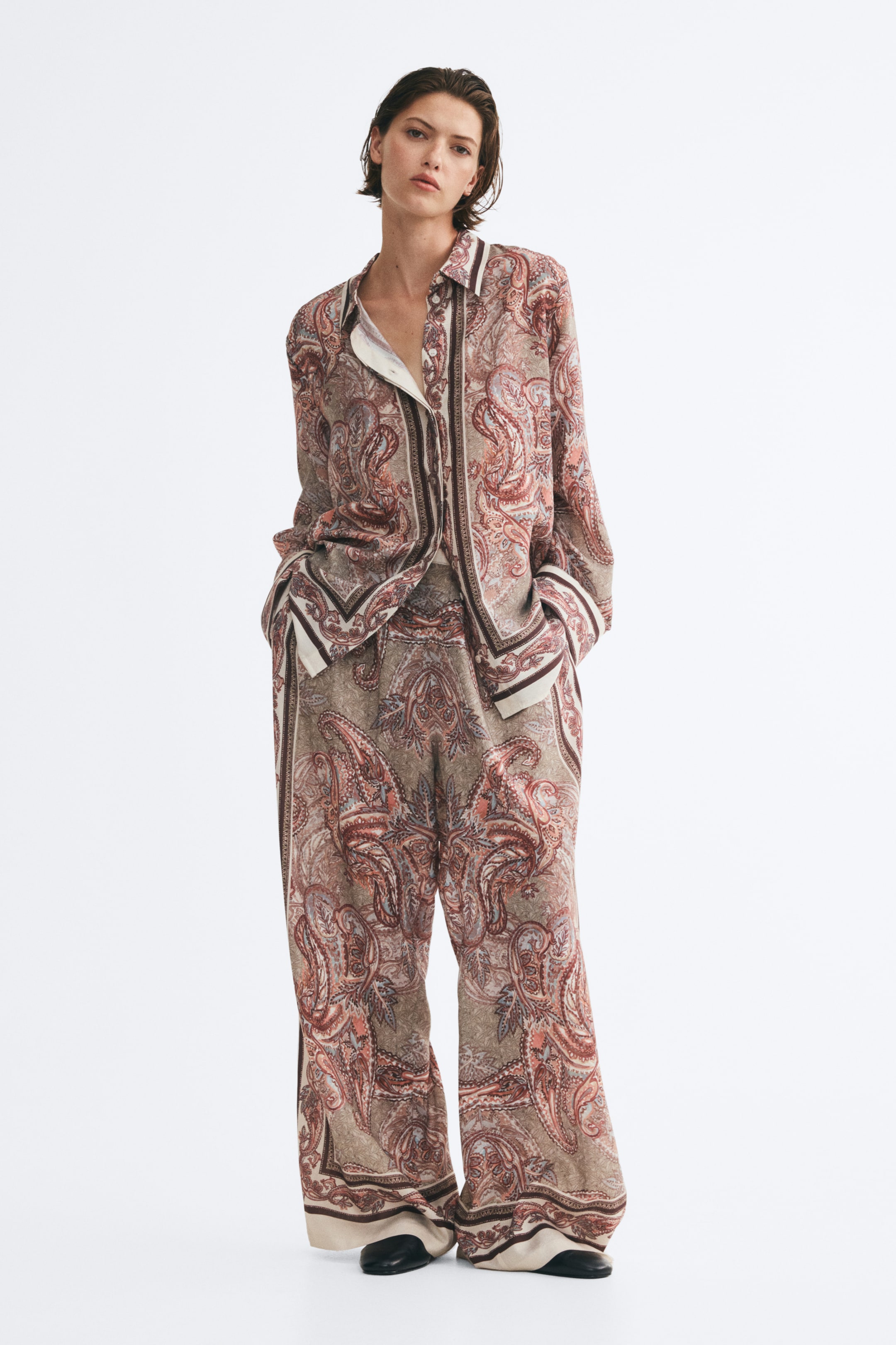Oversized Viscose-Blend Shirt