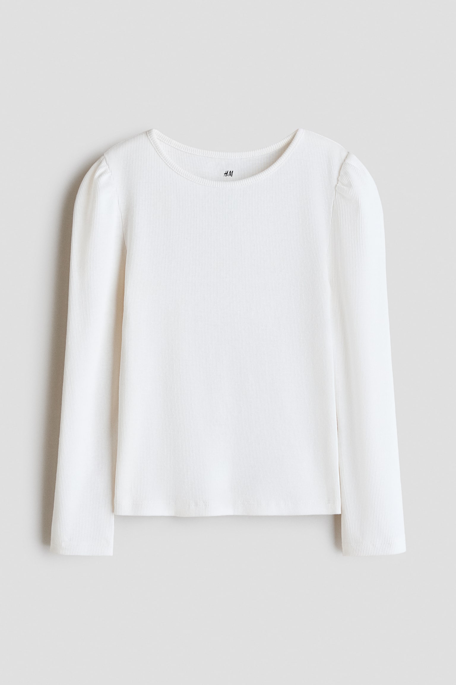 Camiseta de algodón acanalado - Blanco/Negro/Rosa claro/Turquesa empolvado claro