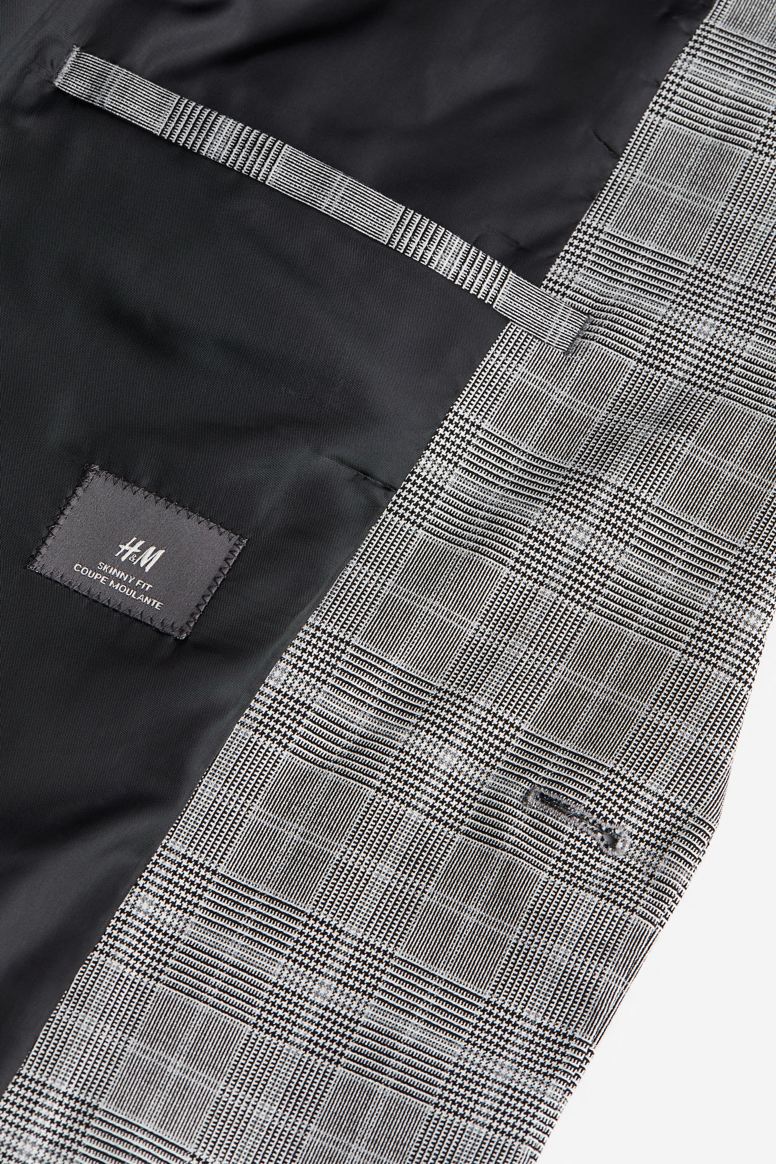 Skinny Fit Jacket - Grey/Check - 5