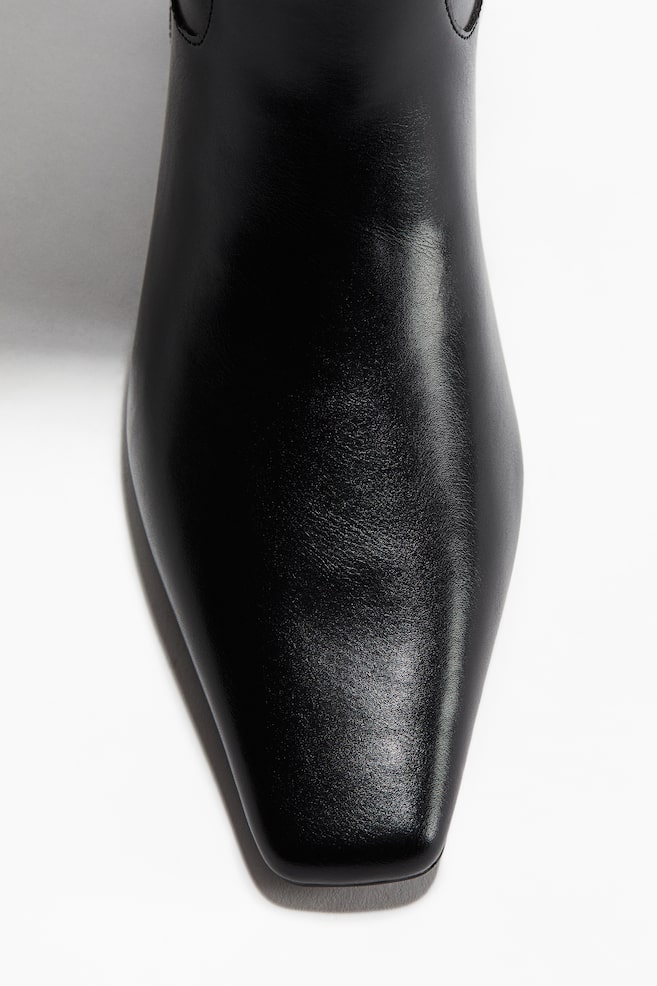 Knee-high boots-Black - 2