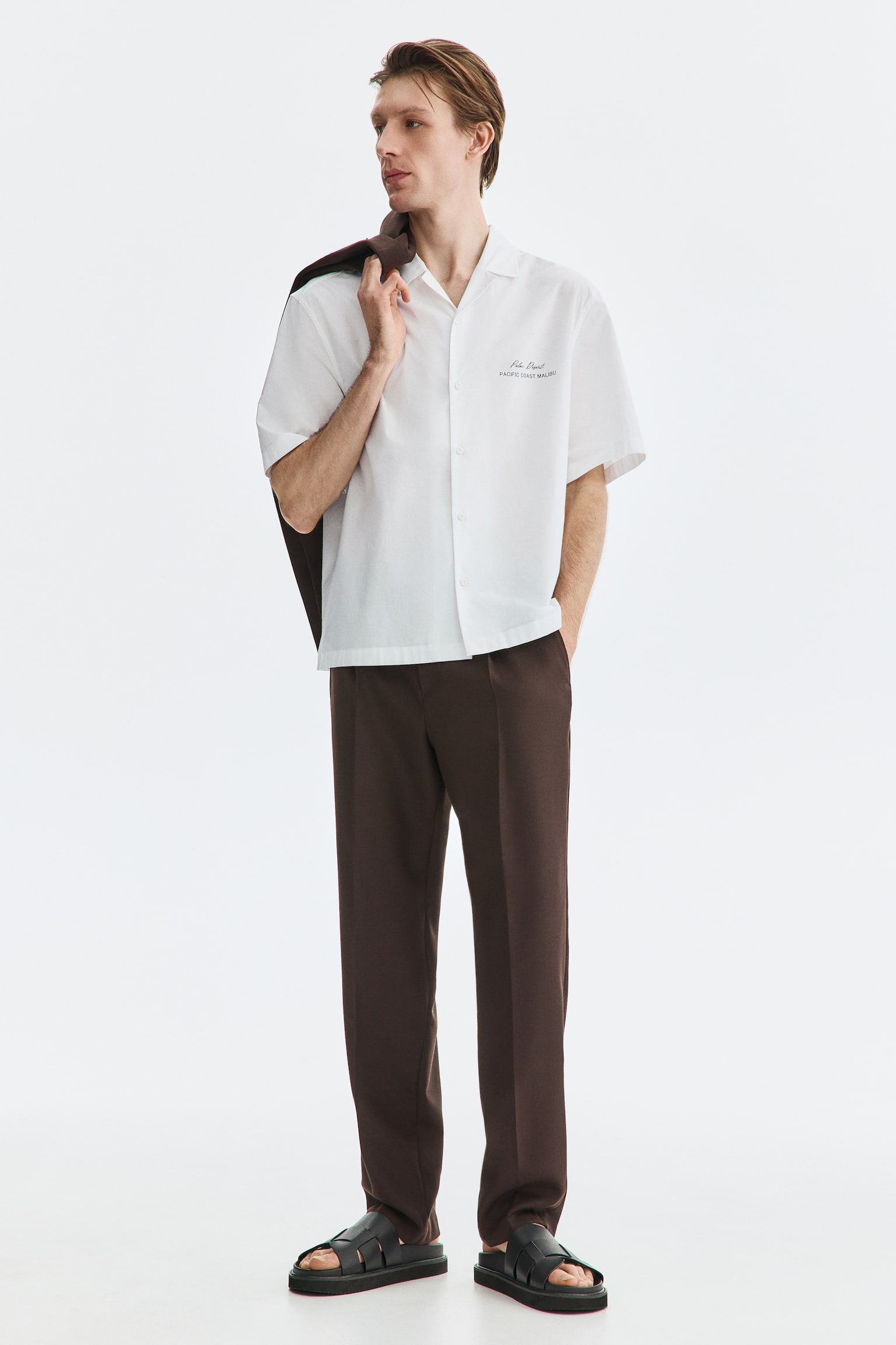 Relaxed Fit Printed resort shirt - White/Palm Desert/Black/Palm Desert - 7