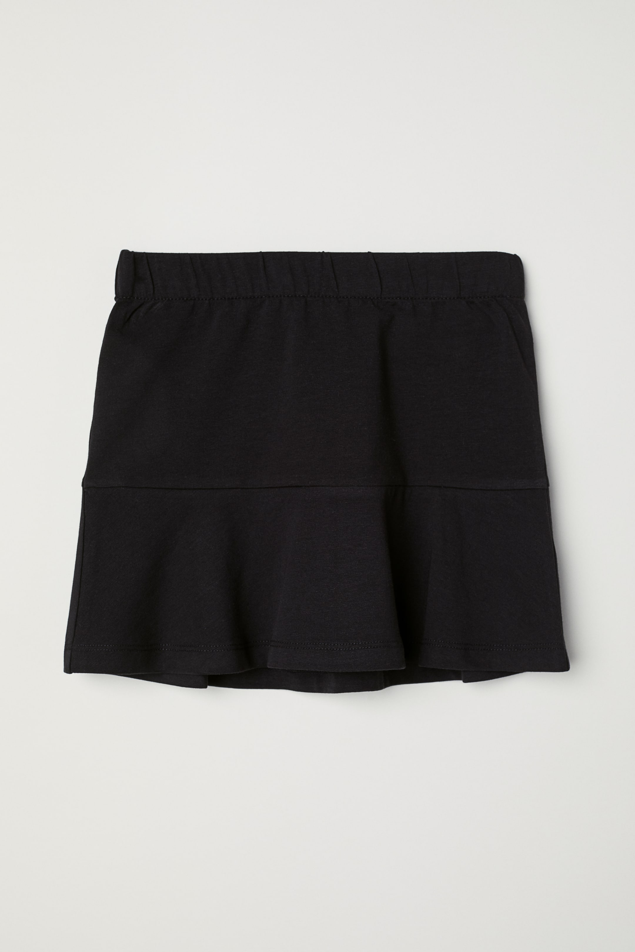 View larger image: Jersey skirt with a flounce - Black - Kids | H&M 1