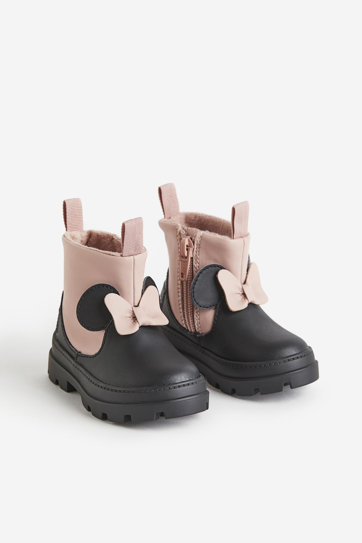 Dusty pink/Minnie Mouse Warm-lined Boots for kids H&M CA