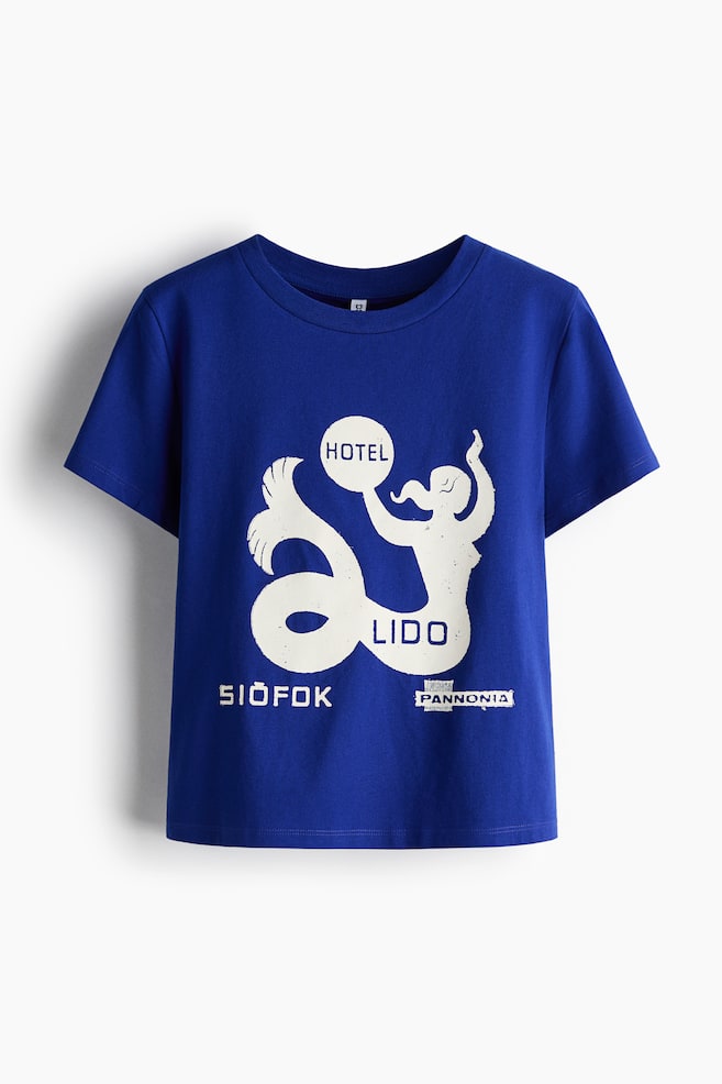T-Shirt mit Print - Knallblau/The Pierce Archive - 1