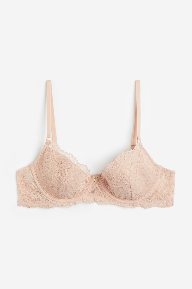 Padded underwired lace bra - Beige/Black/Pink/White/dc/dc - 2
