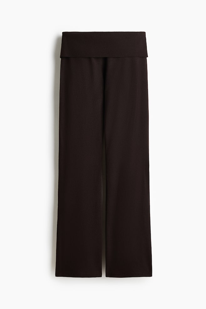 Pantaloni da yoga in maglia - Marrone scuro/Azzurro/Blu navy/Bordeaux/Nero - 1
