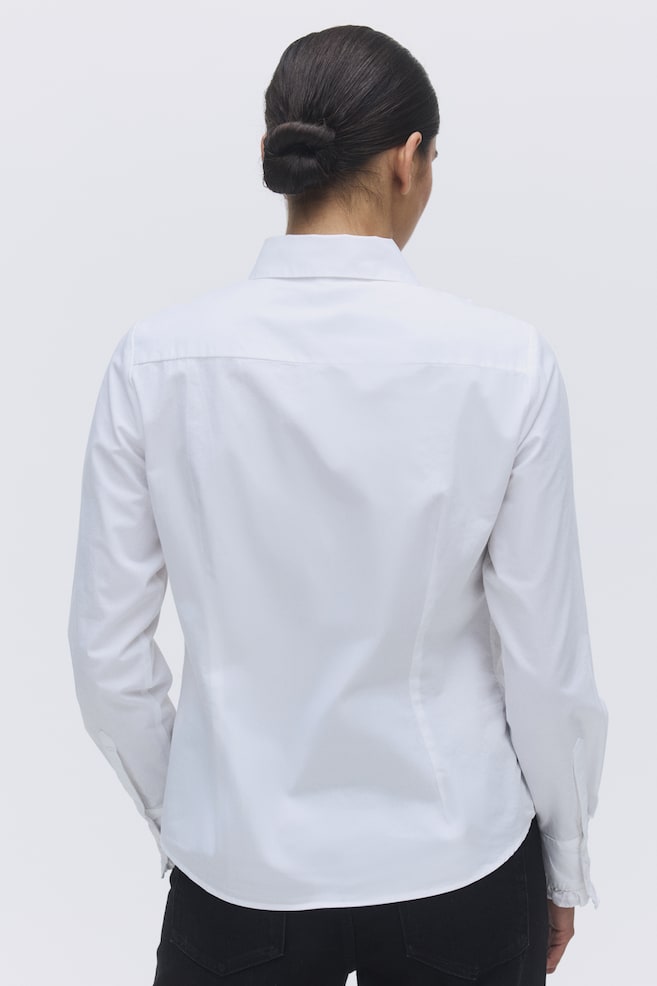 Tuxedo-style shirt-White - 4