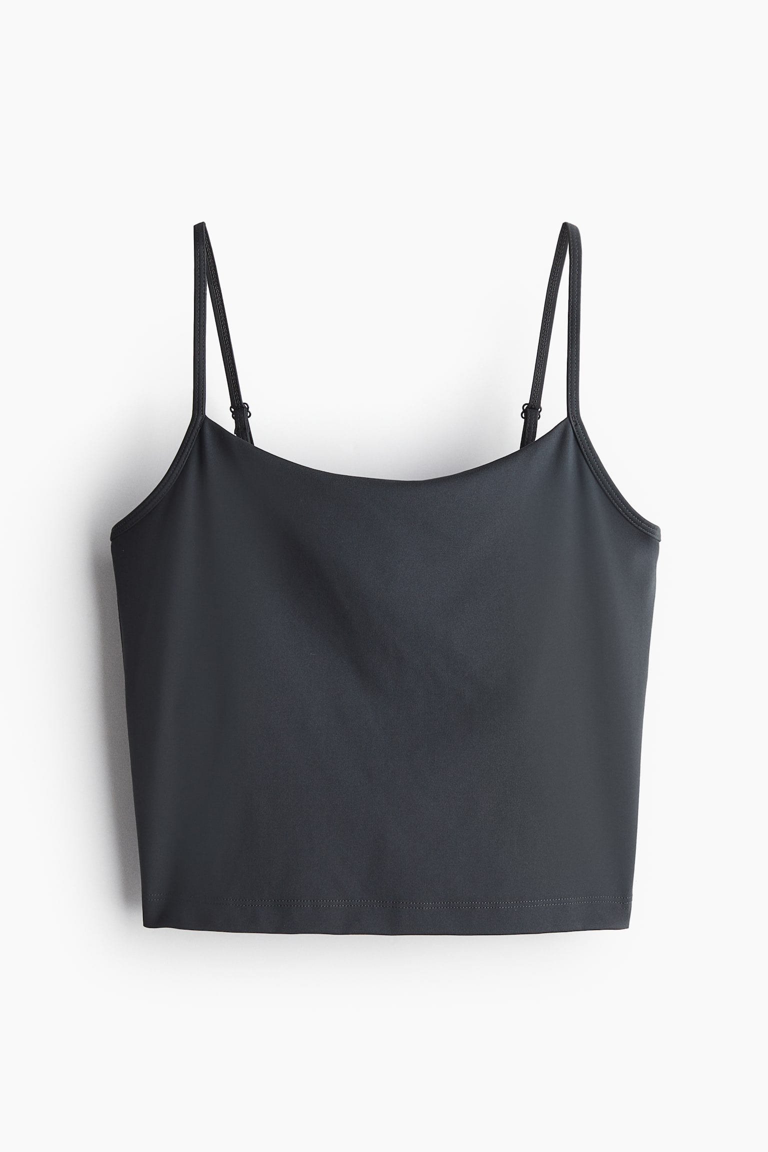 Cropped sports vest top in DryMove™ - Mörkgrå/Röd/Vit/Marinblå/Svart/Beige - 1