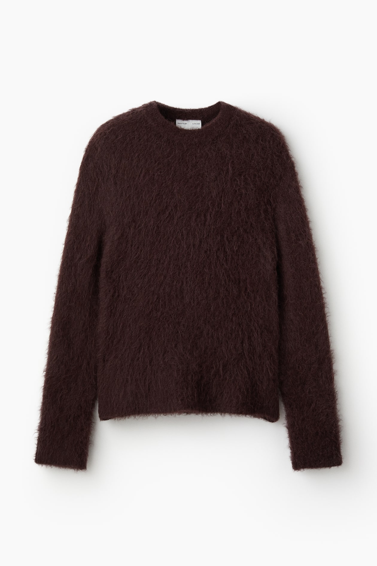Kastiger Pullover aus Alpaka-Mix Dunkles Weinrot HERREN H&M CH