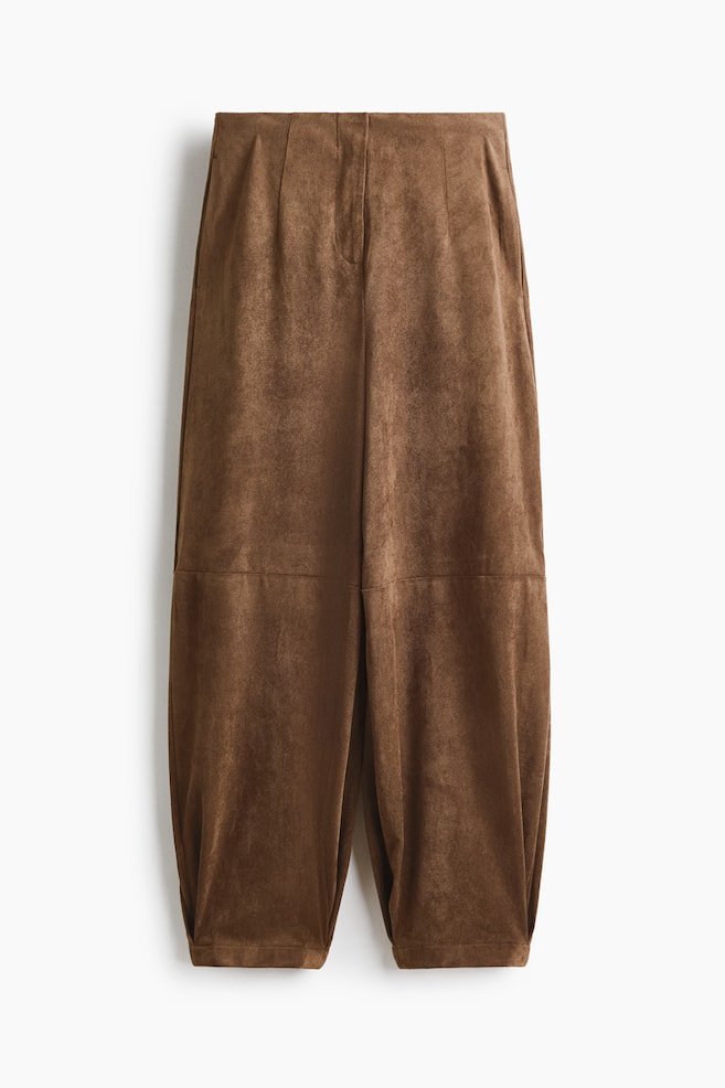 Hose mit Barrel Leg - Braun/Dunkles Khakigrün/Hellbeige - 1