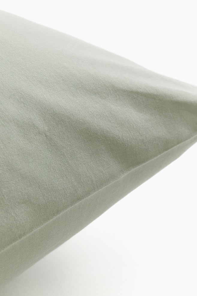 Cotton Pillowcase-Sage green - 2